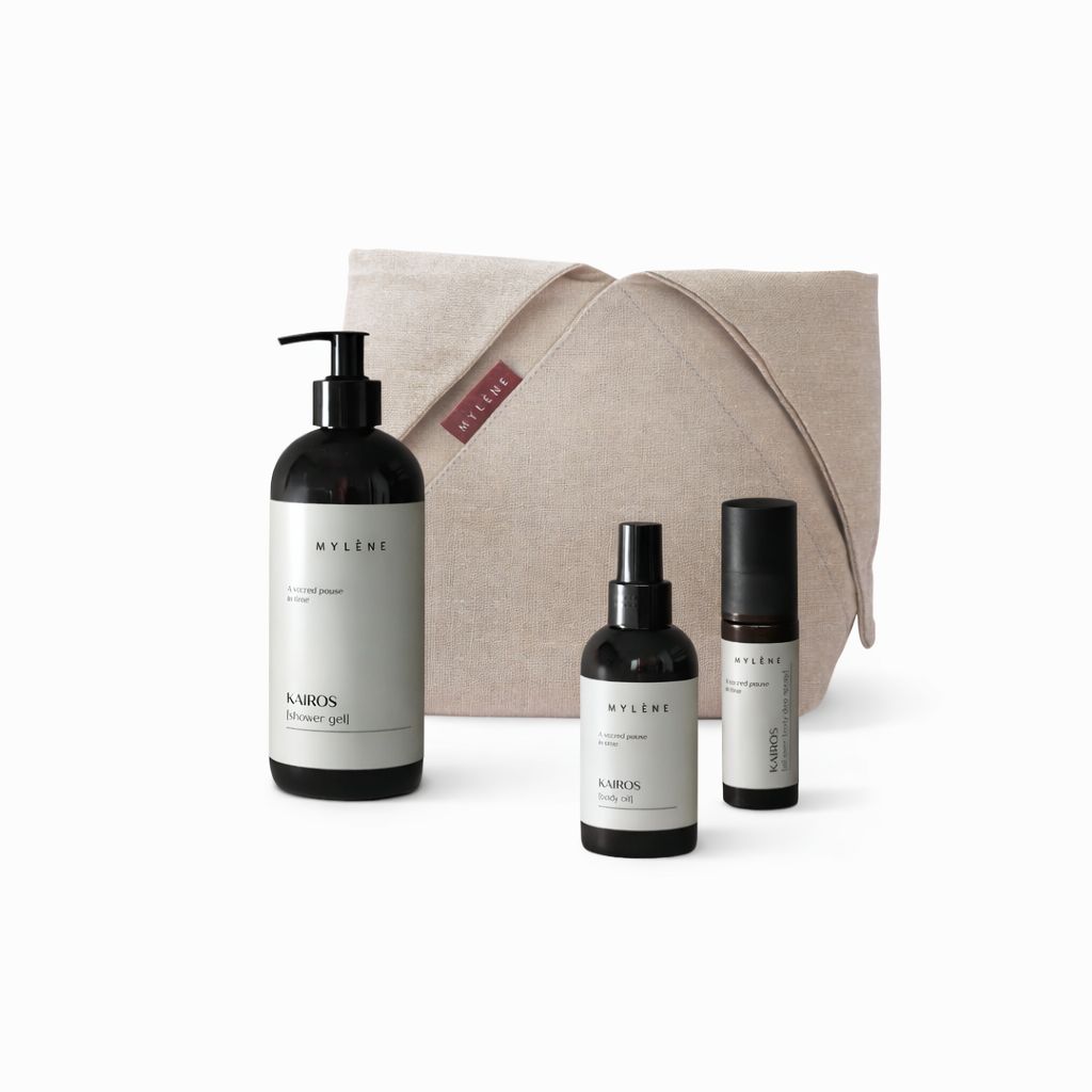 Kairos Shower Moment – Pflegeset für ein entspannendes Duschritual inkl. gratis Kairos Moment Bag