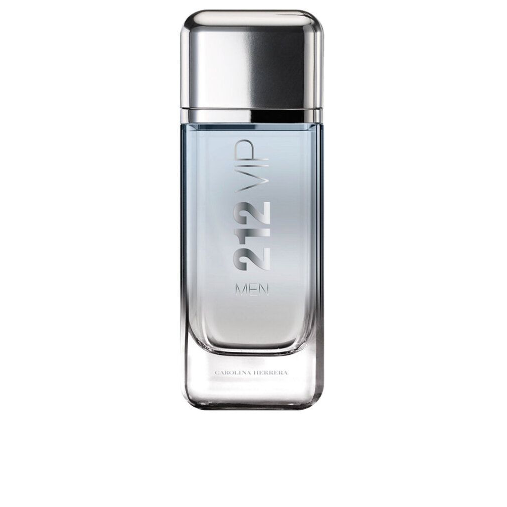 Carolina Herrera 212 VIP Men Eau de Toilette Spray. Flakon mit silberner Kappe. Aufschrift 212 VIP MEN.
