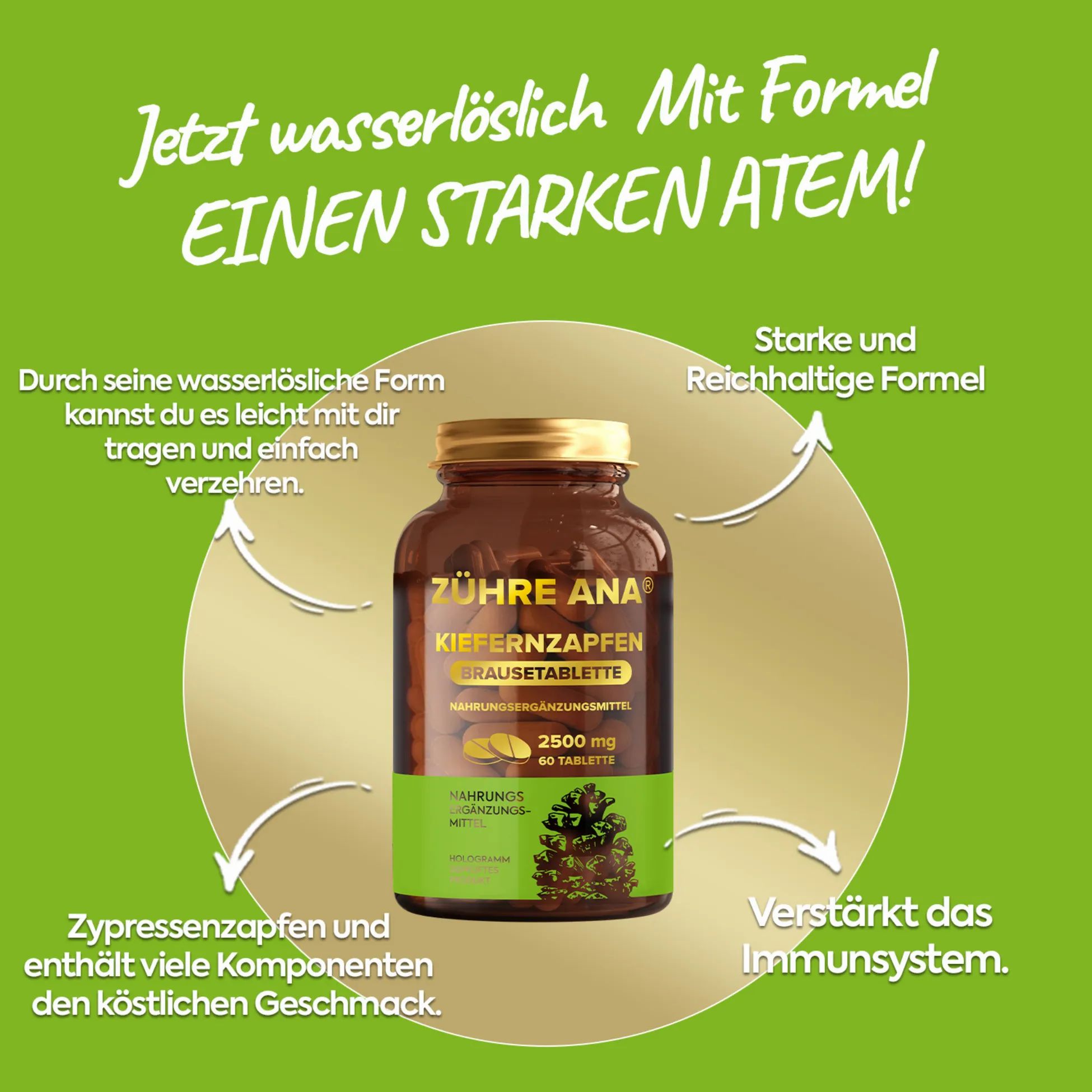 Zühre Ana | Kiefernzapfen Brausetabletten
