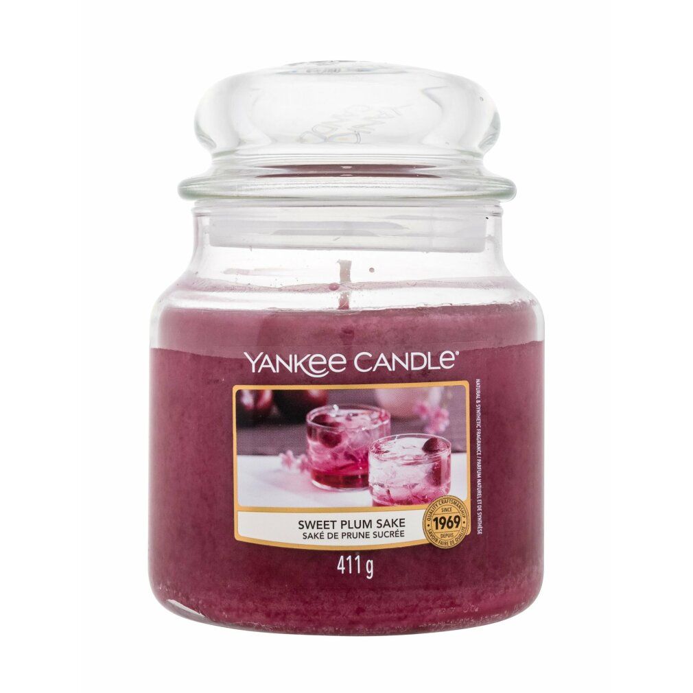 Yankee Candle Dufktkerze Sweet Plum Sake Medium Jar