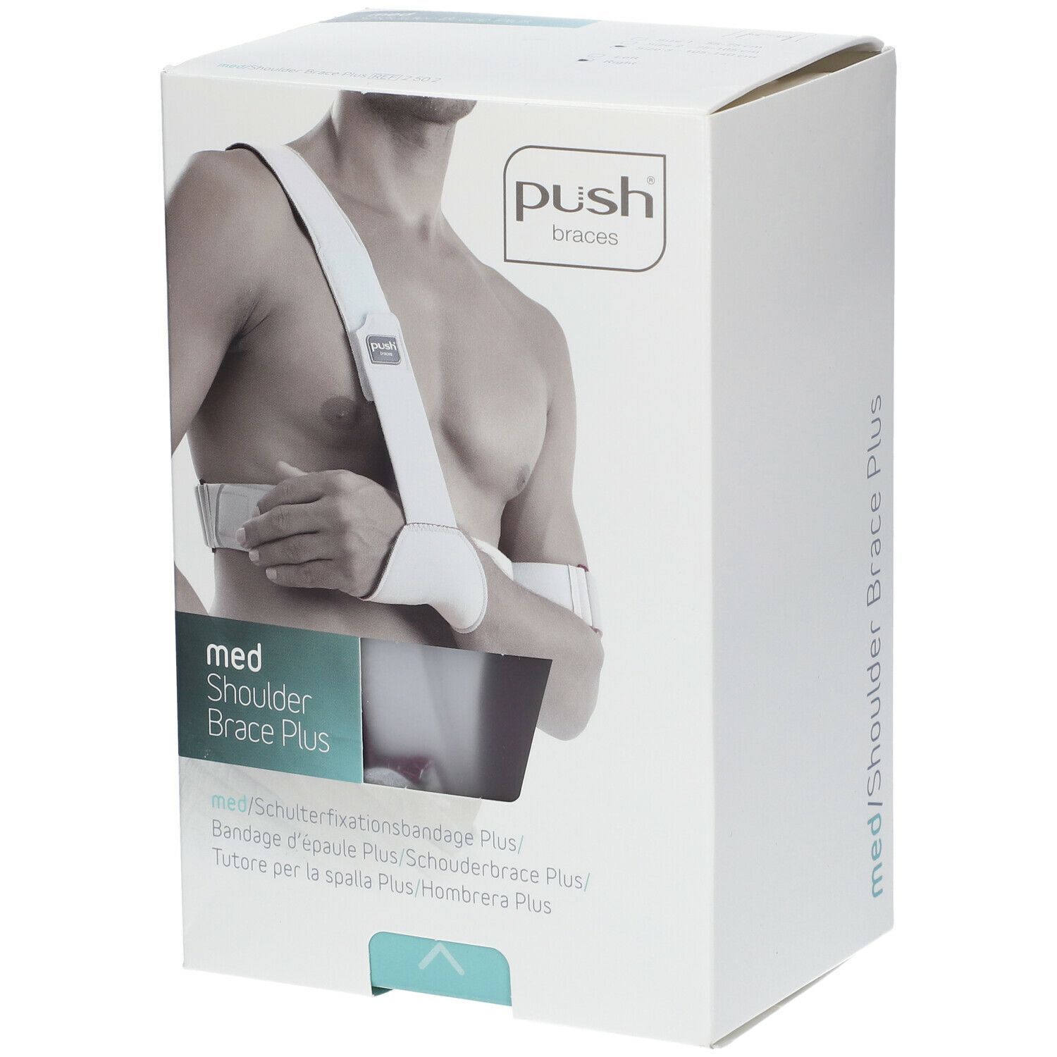 Push MED Schouderbrace Plus Rechts 105-140cm T3 1 St Bandage(s)