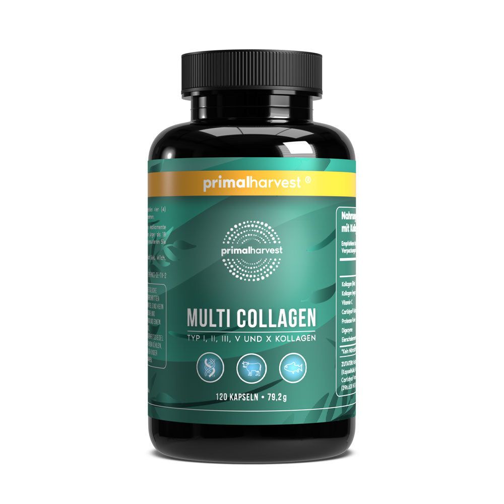 Multi-Collagen Hochdosiert Complex von Primal Harvest® 120 St - SHOP ...