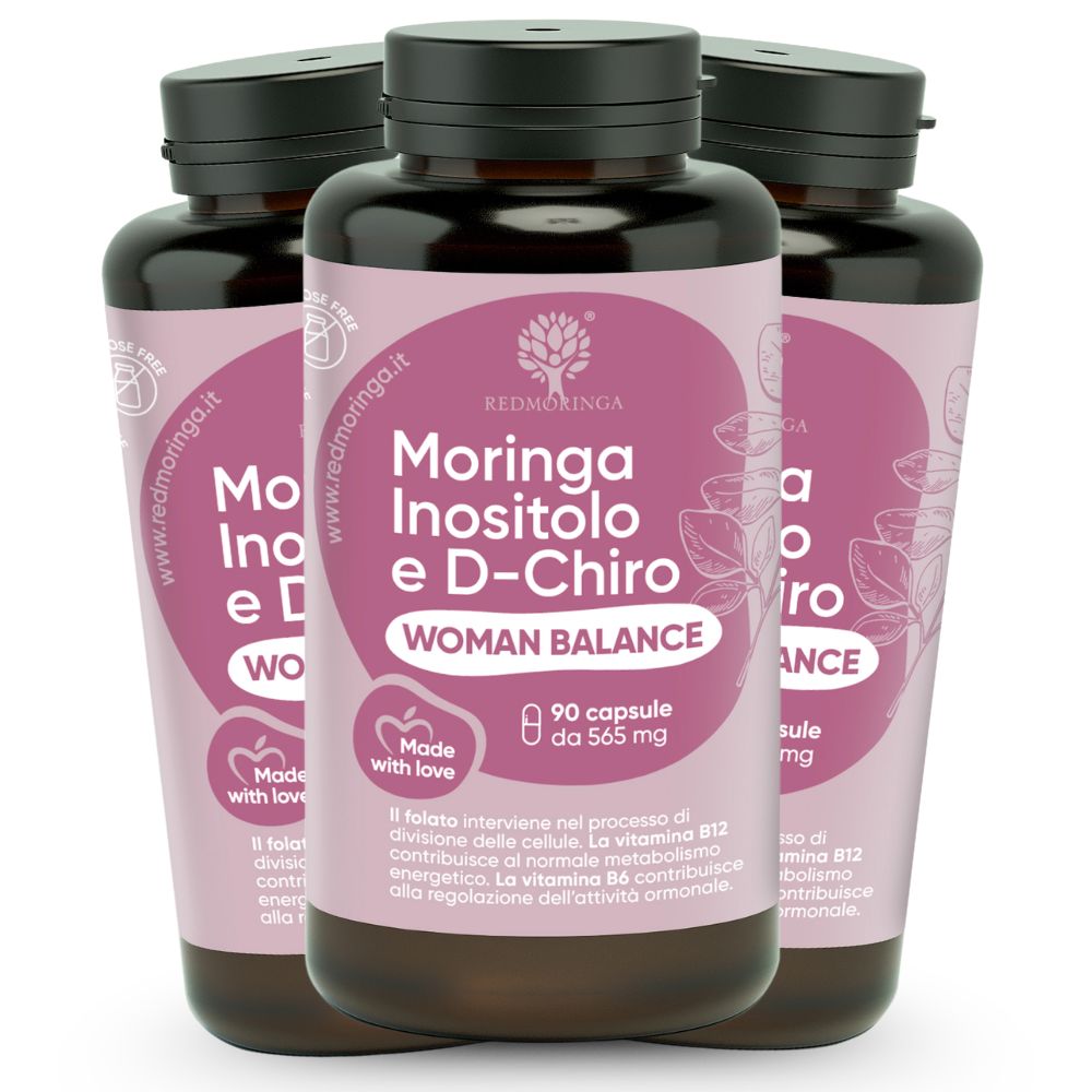 RedMoringa Woman Balance Myo-Inositol, D-Chiro-Inositol & Bio Moringa 270 Kapseln 3 St