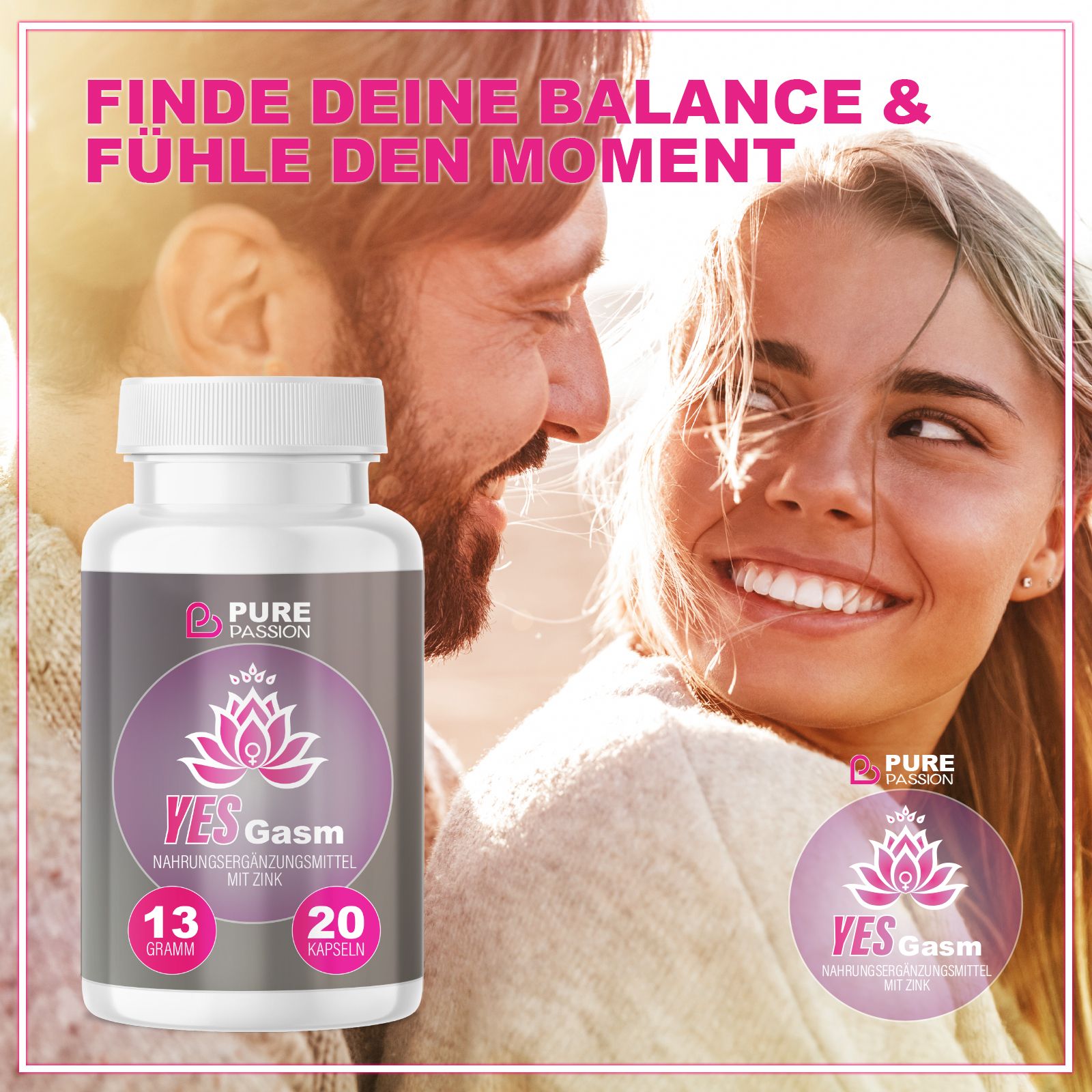 Pure Passion® | YesGasm Kapseln | Aphrodisiakum für Frauen