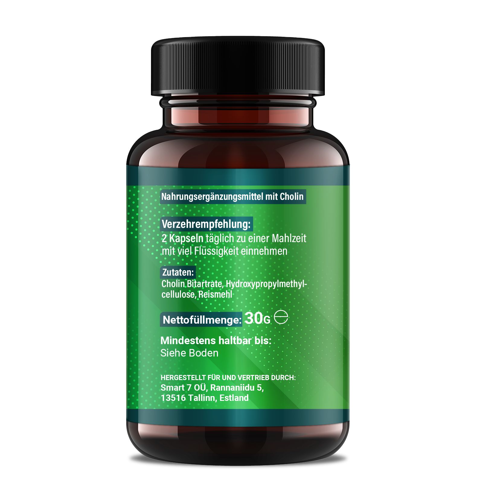 Saint Nutrition® | Cholin Bitartrat | Appetitzügler hochdosiert
