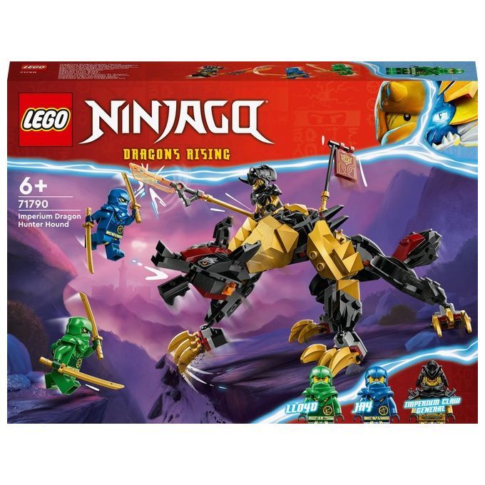 LEGO NINJAGO 71790 Cavaliere del Drago Cacciatore Imperium, Mostro Giocattolo con 3 Minifigure, Gio