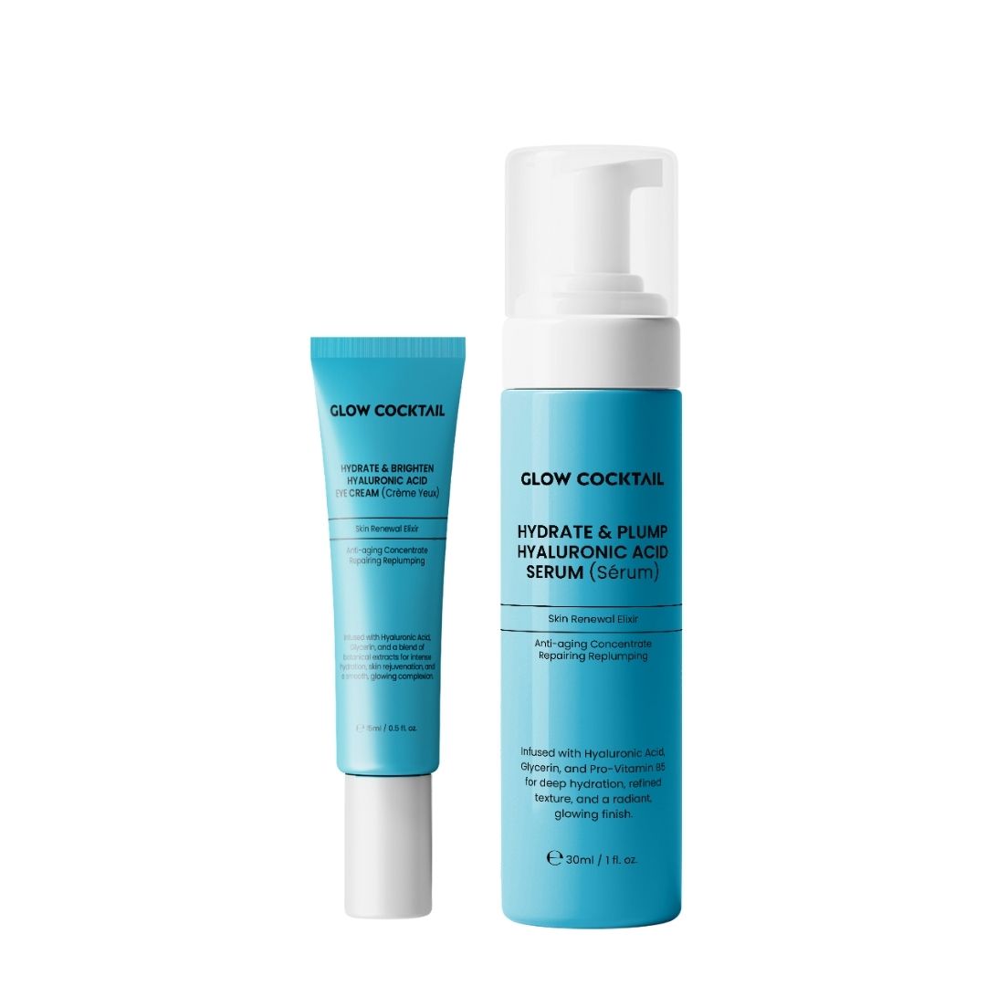 Glow Cocktail Siero idratante e rimpolpante + crema contorno occhi illuminante