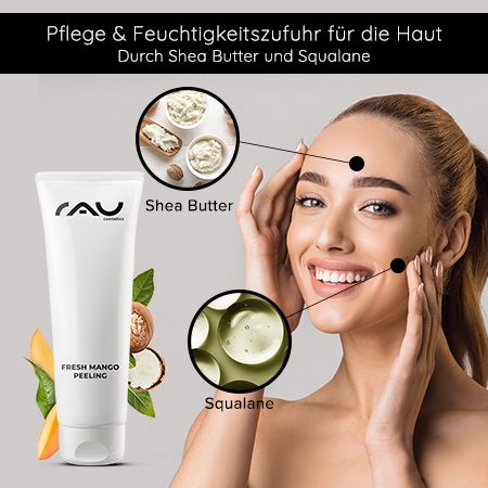 RAU Cosmetics Fresh Mango Peeling - sanftes, enzymatisches mit Mango-Duft 75 ml