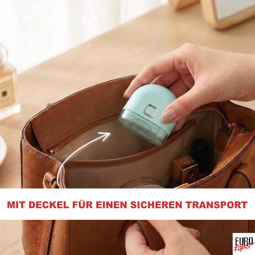EUROtops Nageltrimmer mit LED – elektrischer Nagelschneider mit 2 Stufen - Mint