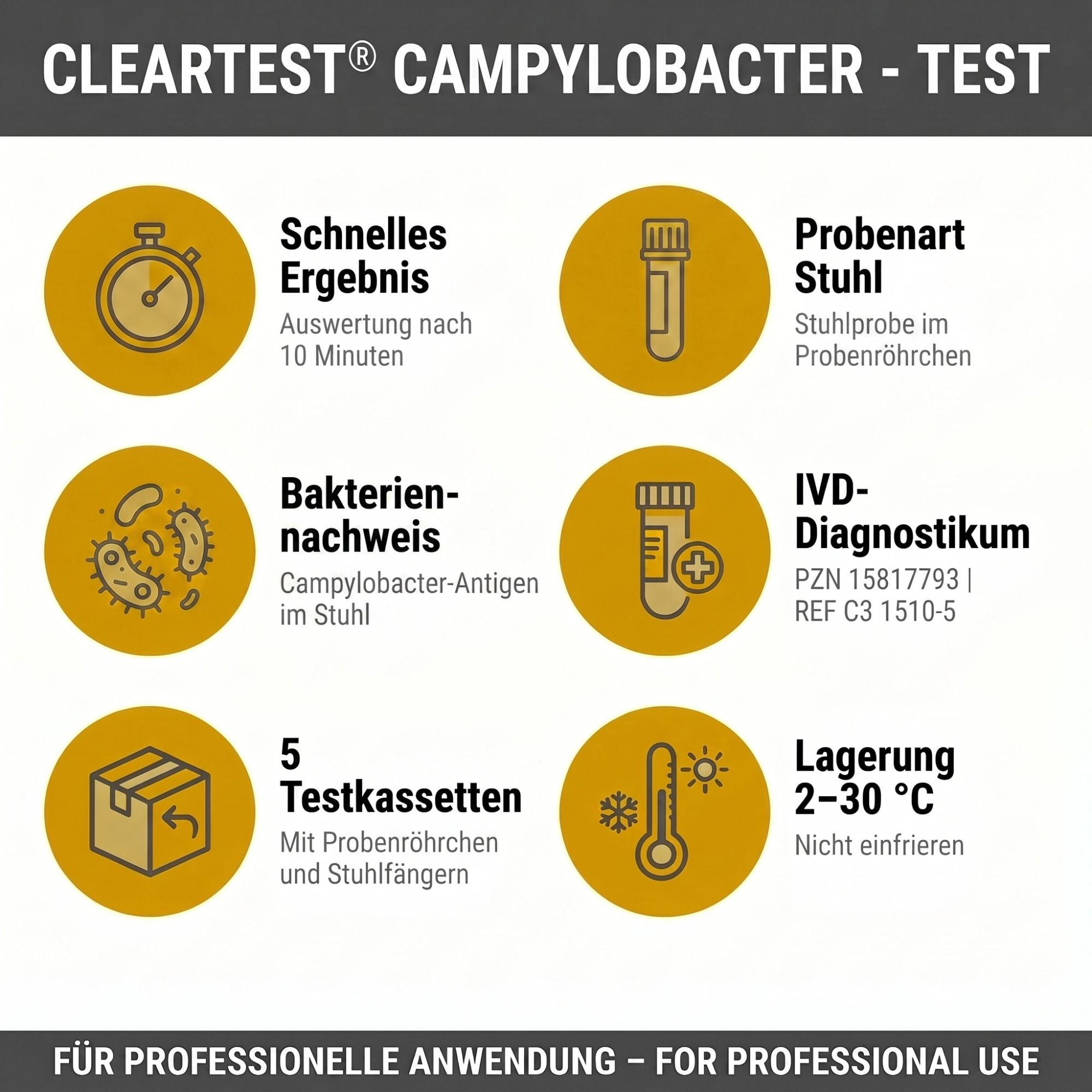 Cleartest Campylobacter-Test