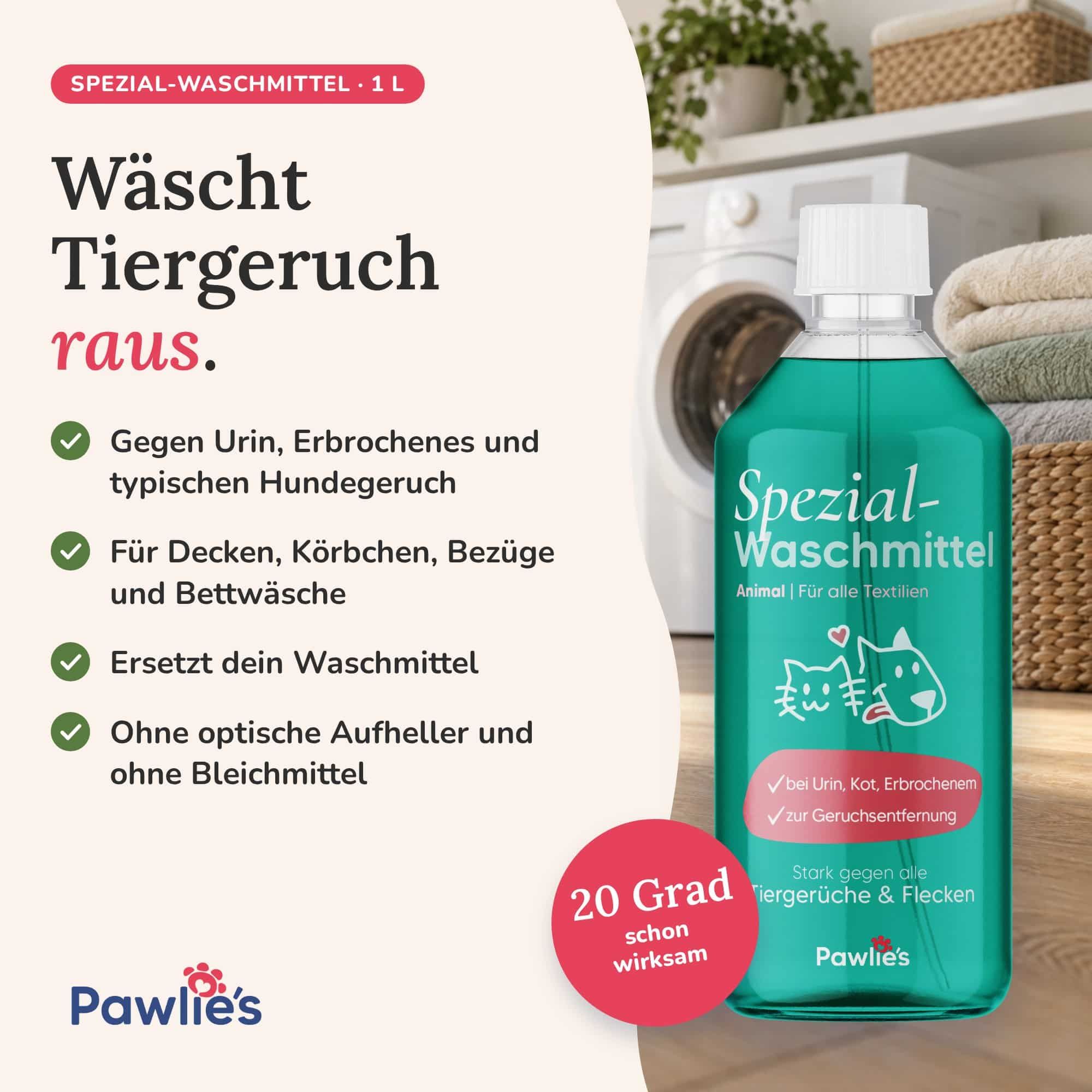 Pawlie's Waschmittel zur Geruchsentfernung