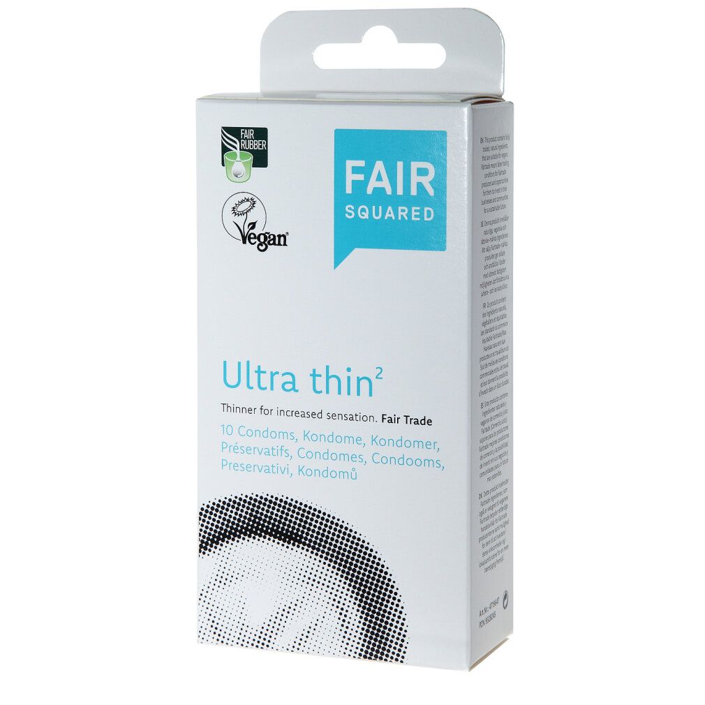 Fair Squared «Ultra Thin» vegane und gefühlsechte Fair-Trade-Kondome