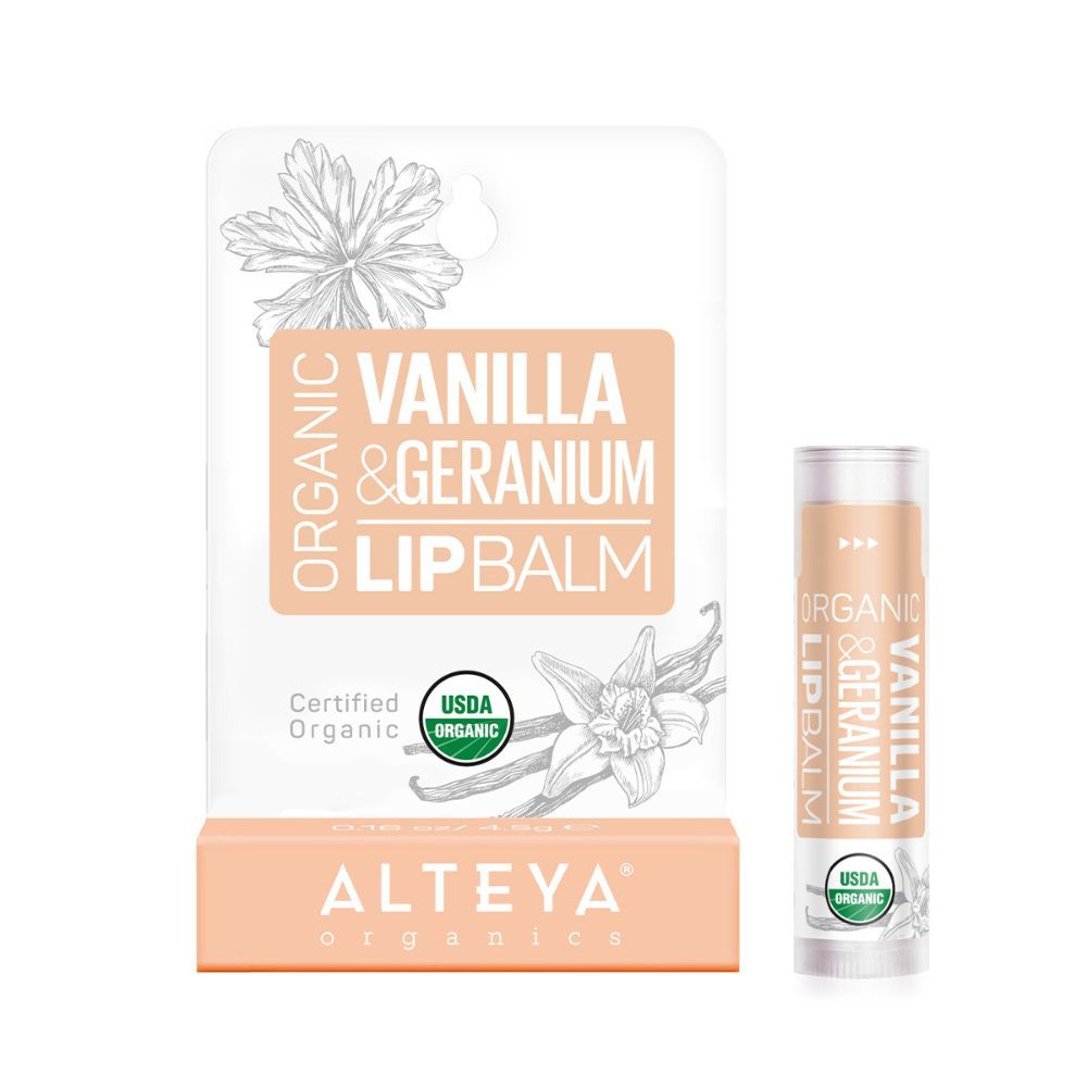 Alteya Organics Lippenbalsam mit Vanille und Muskat 5 mg
