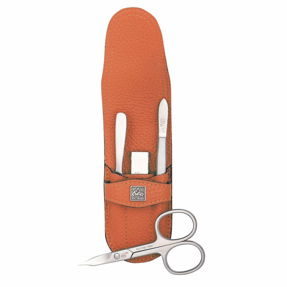 Erbe Solingen Maniküre Stecketui inox Orange Nagelschere und Knipser 1 St Set