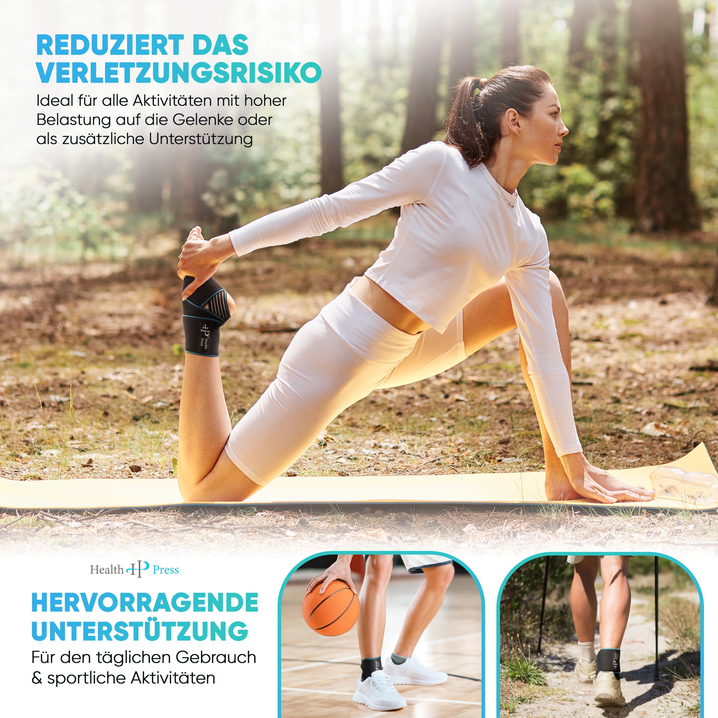 Health Press Universelle Sprunggelenkbandage