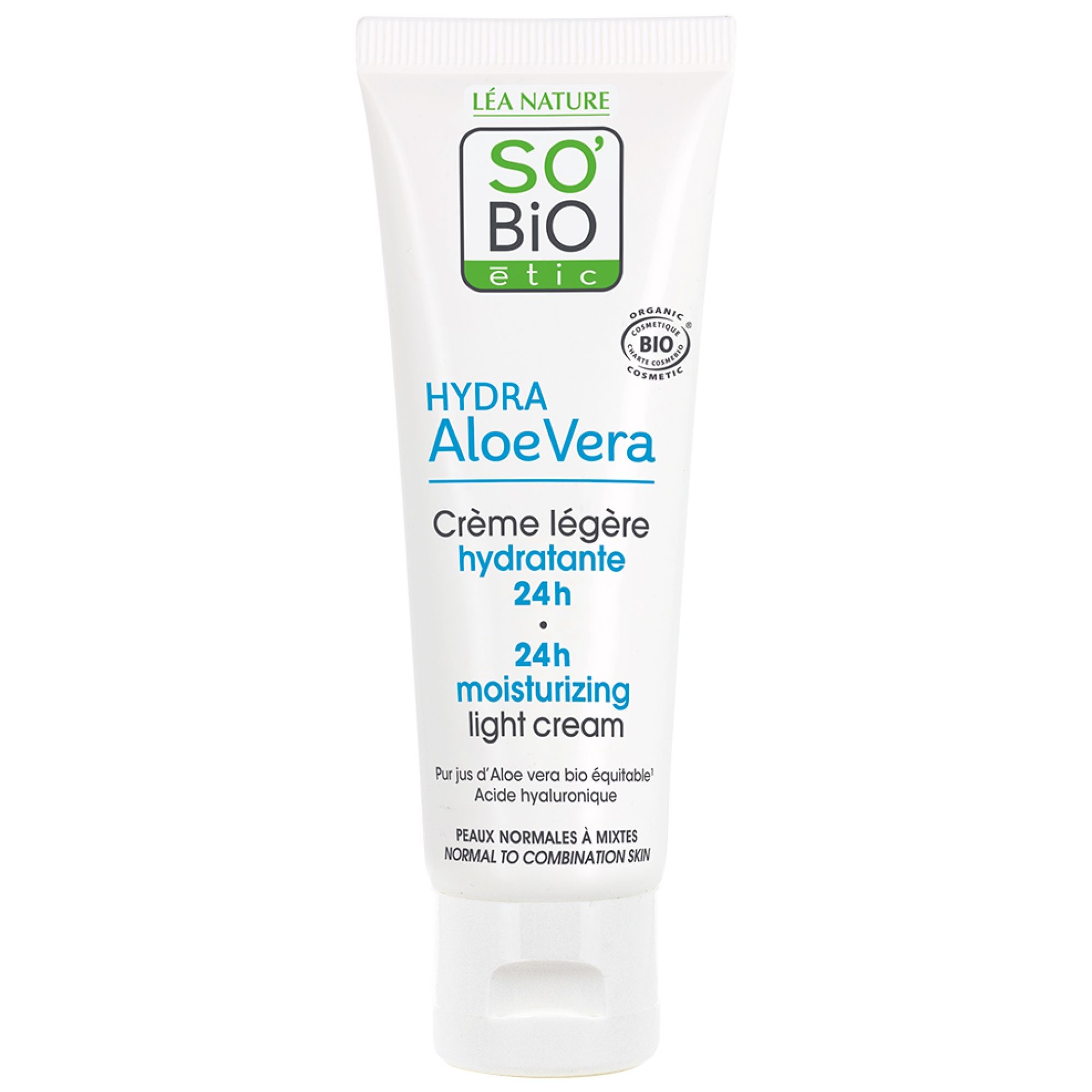 Léa Nature SO BIO étic Hydra Aloe Vera Light Feuchtigkeitscreme 24H Bio 14,6x5,1x4 cm