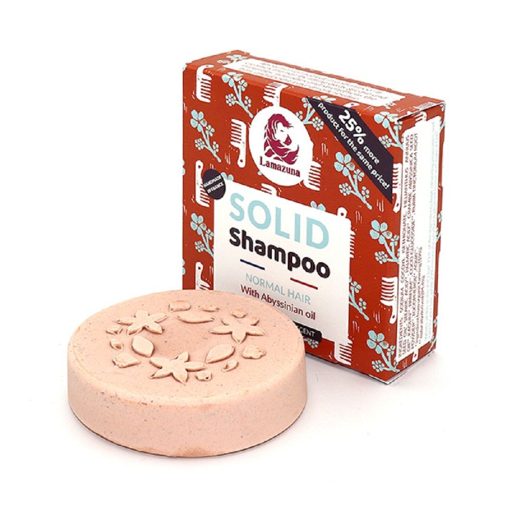 Lamazuna Organic Festes Shampoo mit abessinischem Öl für normales Haar