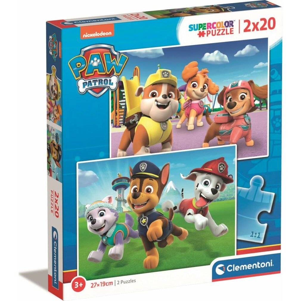 clementoni Puzzle Paw Patrol 2x20 Teile