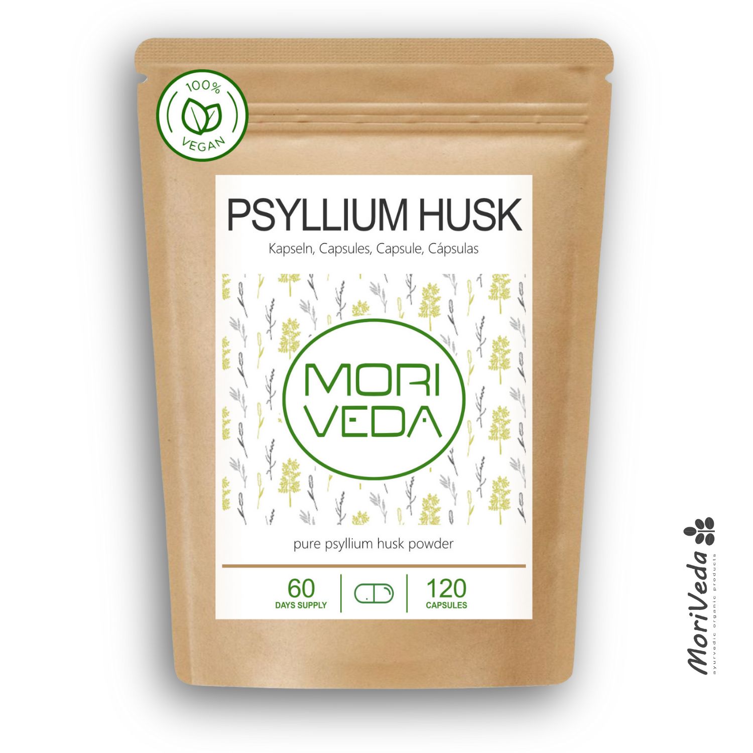 Moriveda Psyllium Husk Kapseln 120 St
