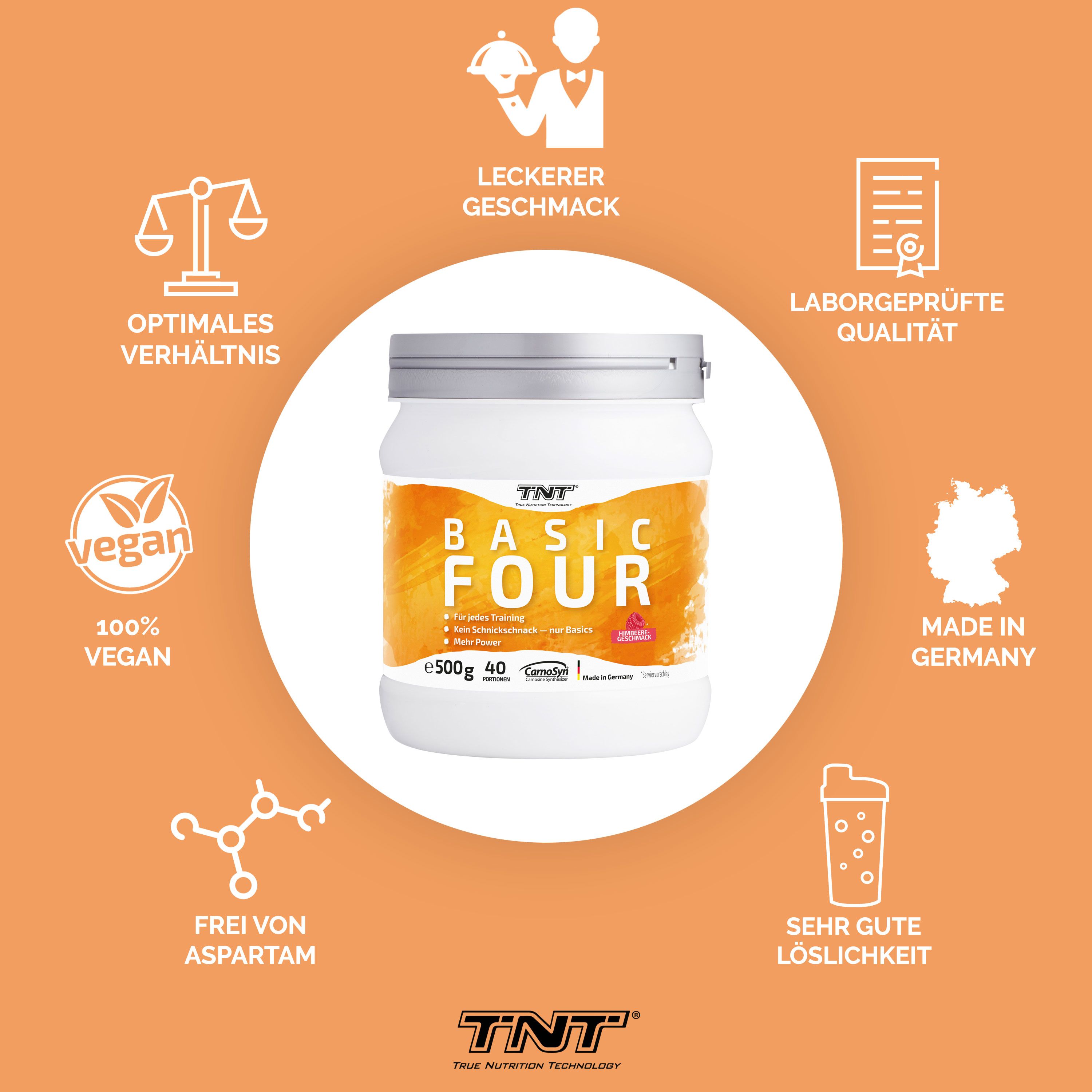 TNT Basic Four - Trainingsbooster 0,5 kg Pulver