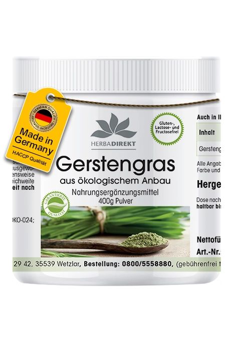 Gerstengras Pulver 400 g