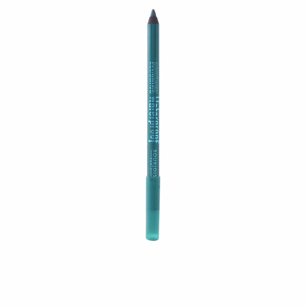 Grüner Bourjois Contour Clubbing Waterproof Eye Pencil. Aufschrift: Waterproof, Bourjois Paris.