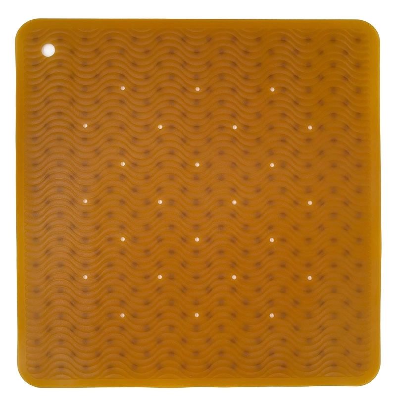 Hevea Badewanneneinlage Naturkautschuk Wave Square Natural 1 St