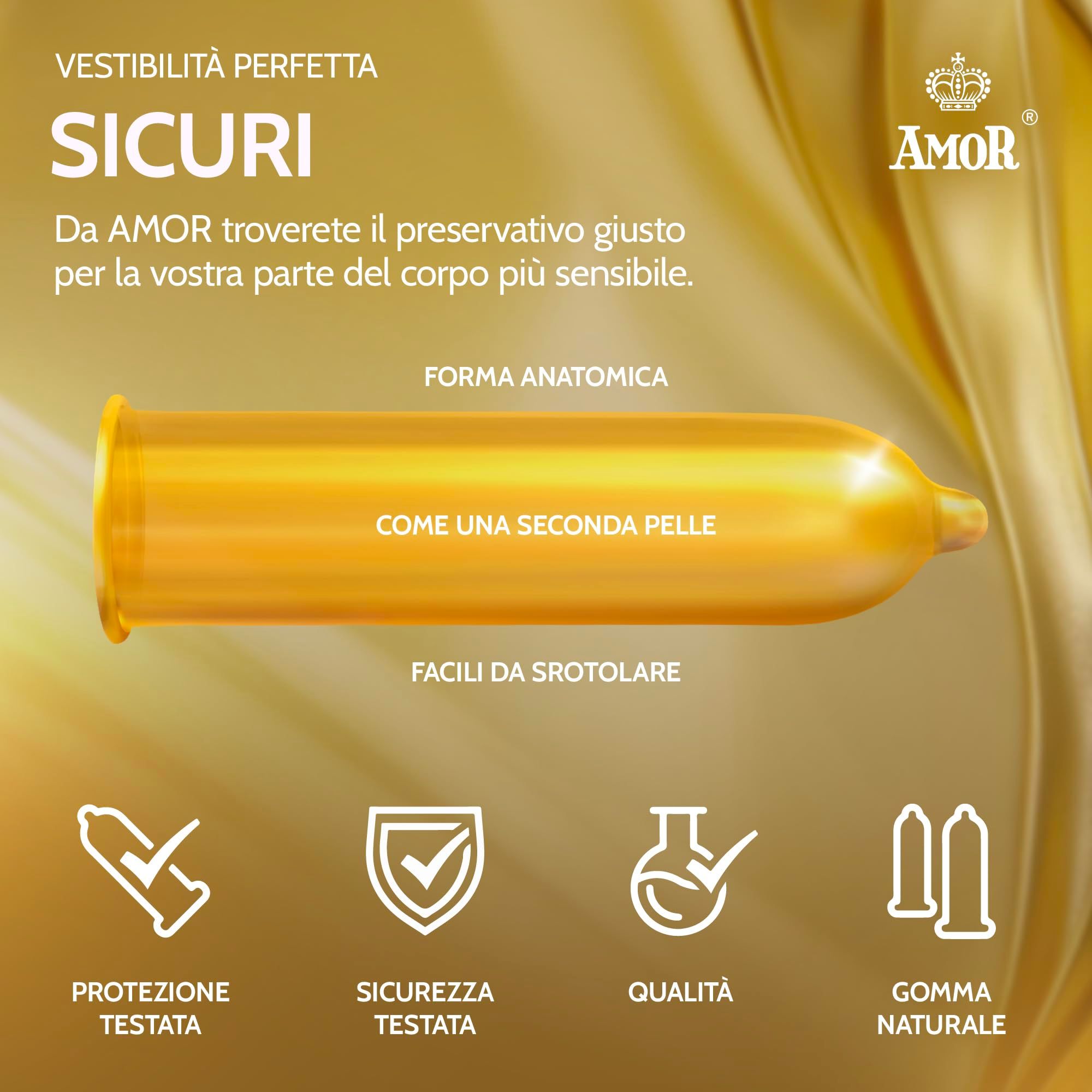 AMOR Gold Kondome 53mm