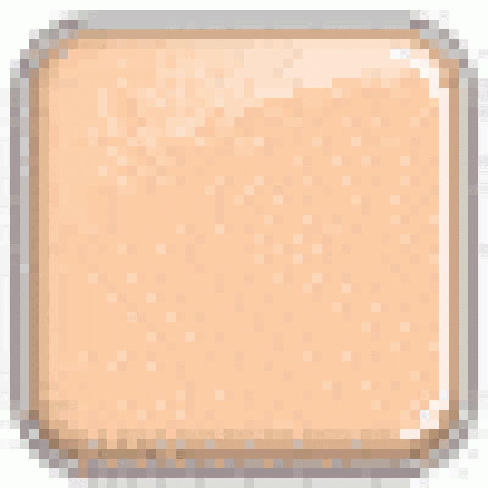 Quadratische, beige Foundation-Textur in einem Behälter.