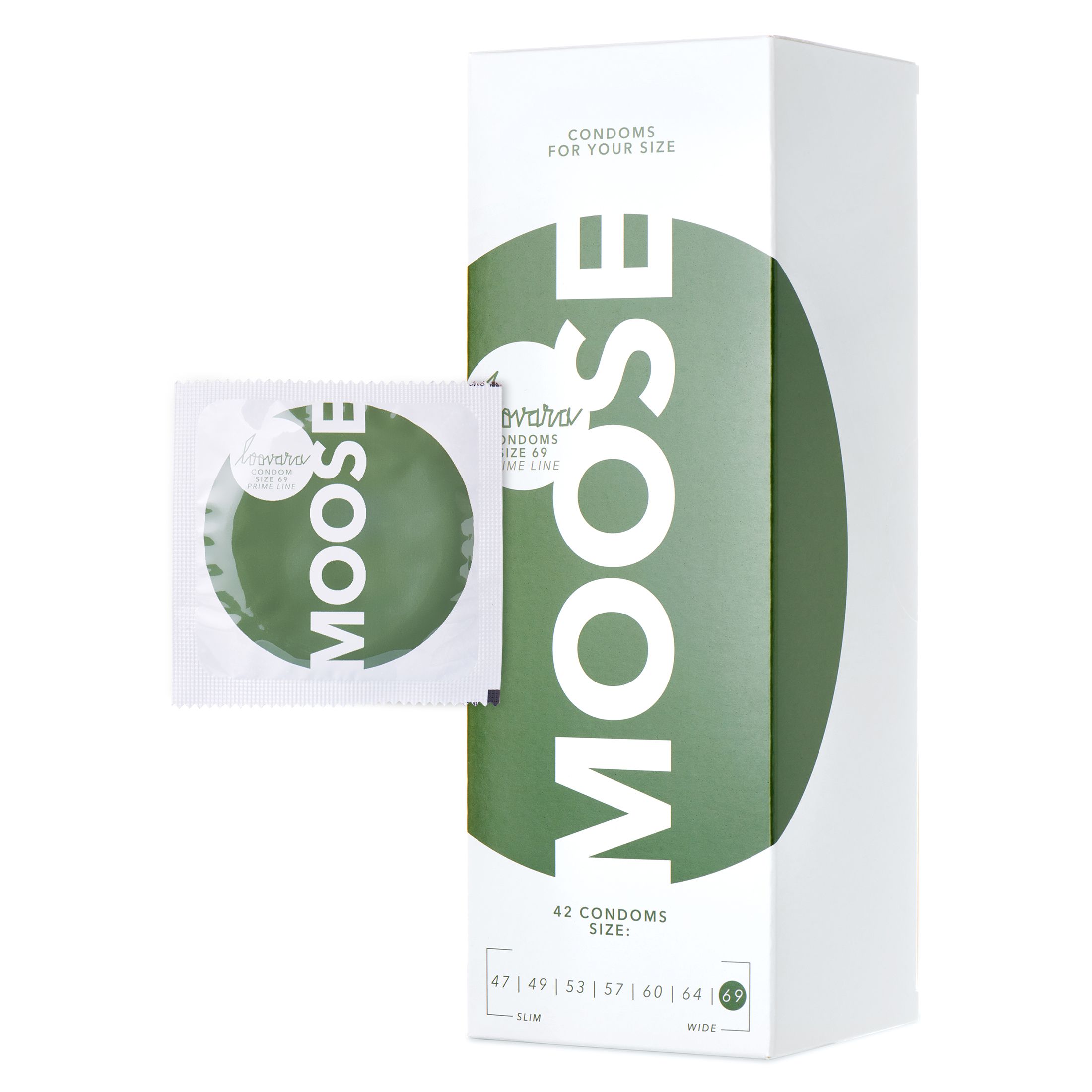 Loovara Kondome - MOOSE - Größe 69 mm - XXXL - Präservative