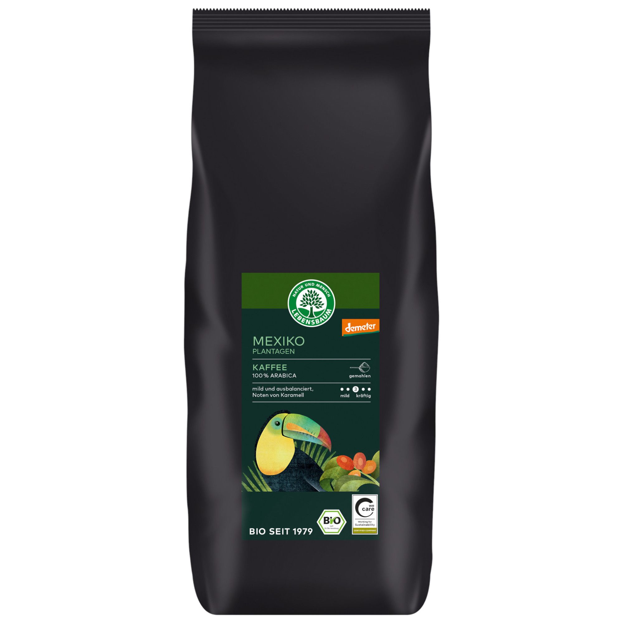 Bio Mexiko Plantagen Kaffee ganze Bohne 1000 g