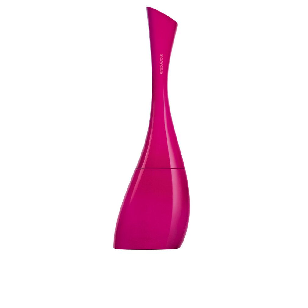 Pinkfarbene Kenzo Amour Eau de Parfum Flasche, geschwungene Form.