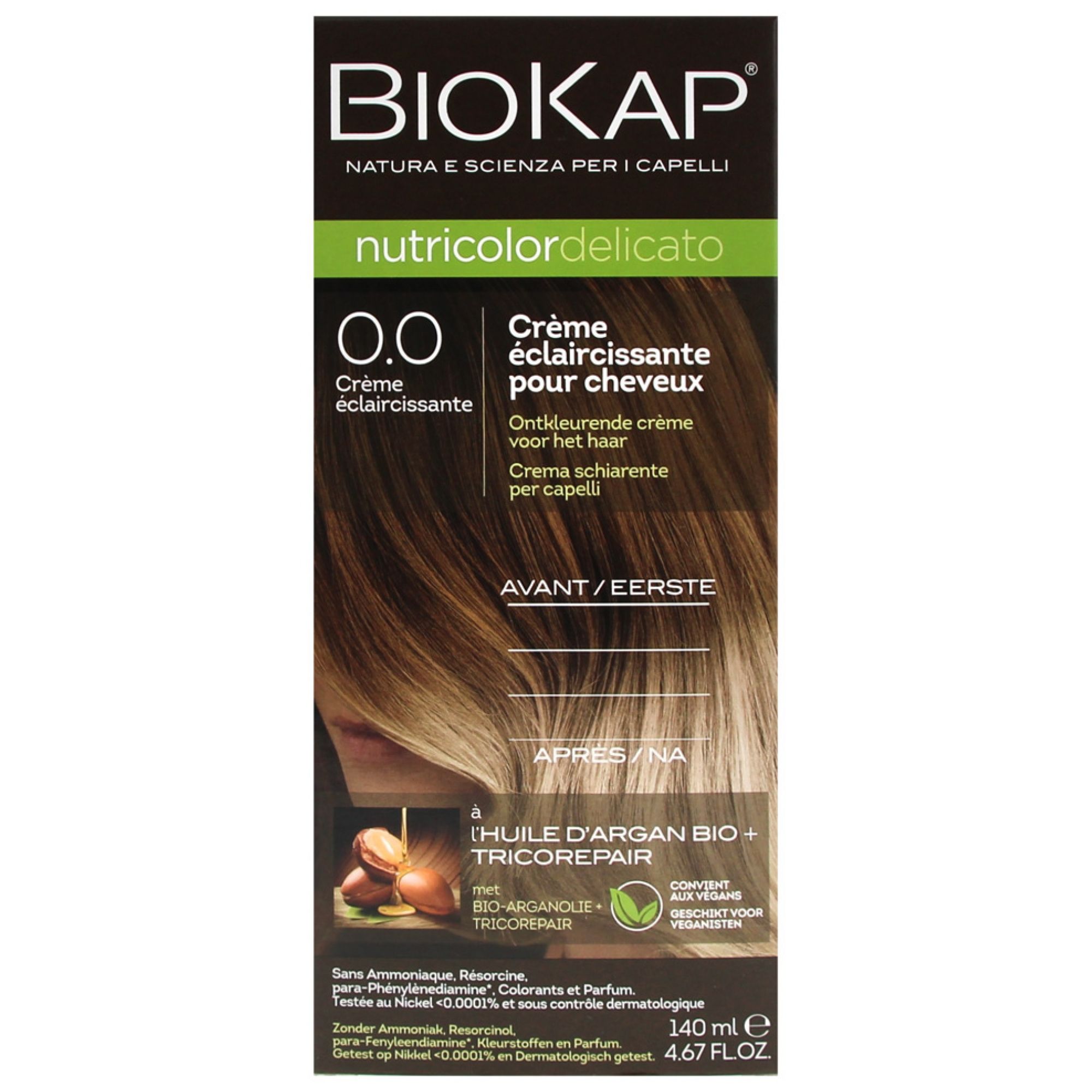 Biokap Nutricolor Delicato 0.0 Aufhellende Creme 7,5x6x17 cm