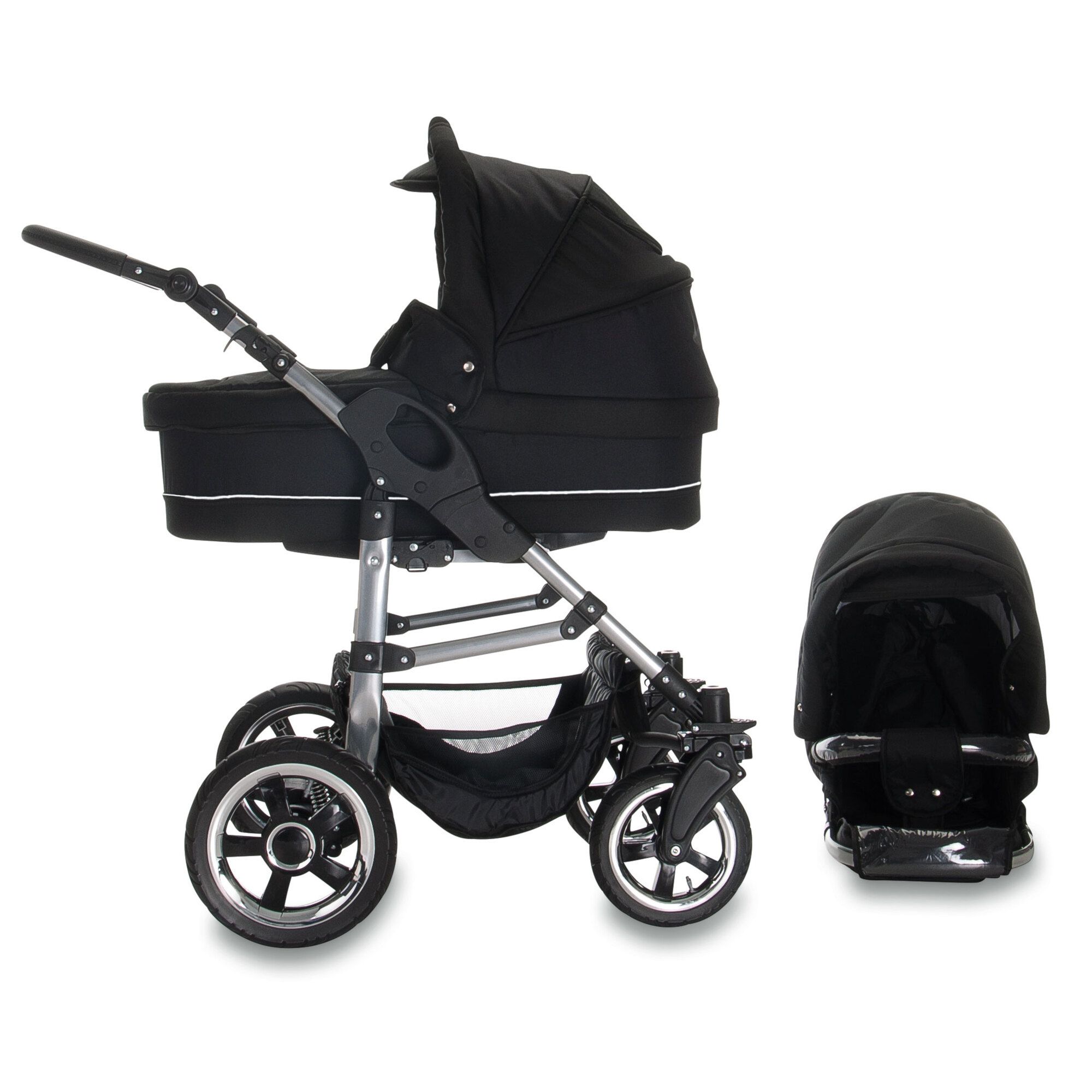 Bebebi London 2 in 1 Kombikinderwagen Luftreifen, Tower Bridge