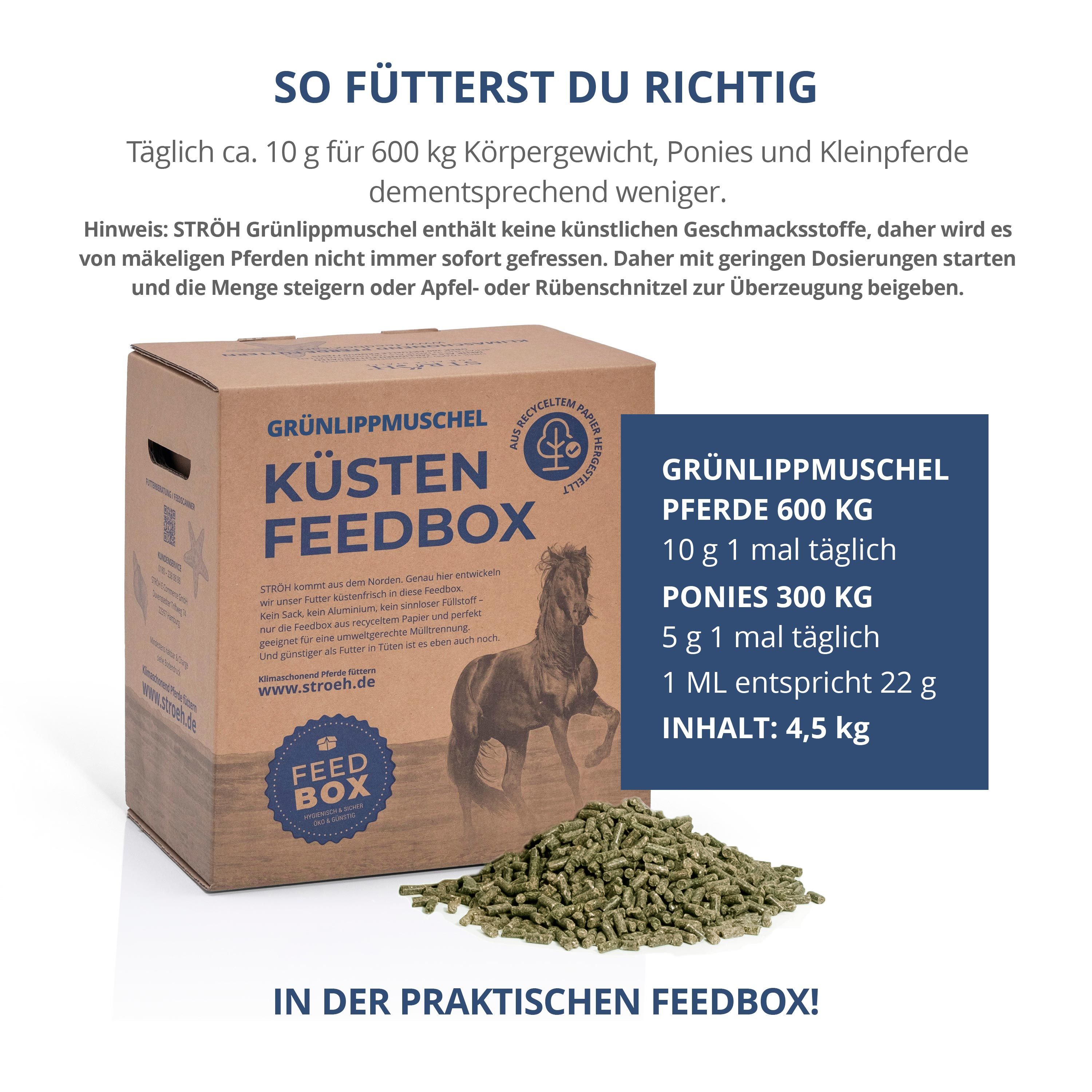 STRÖH Grünlippmuschel veredelt  Feedbox