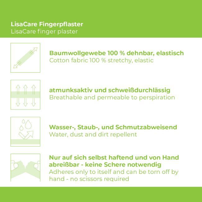 LisaCare Kohäsive Bandage 5cm - Karo Blau
