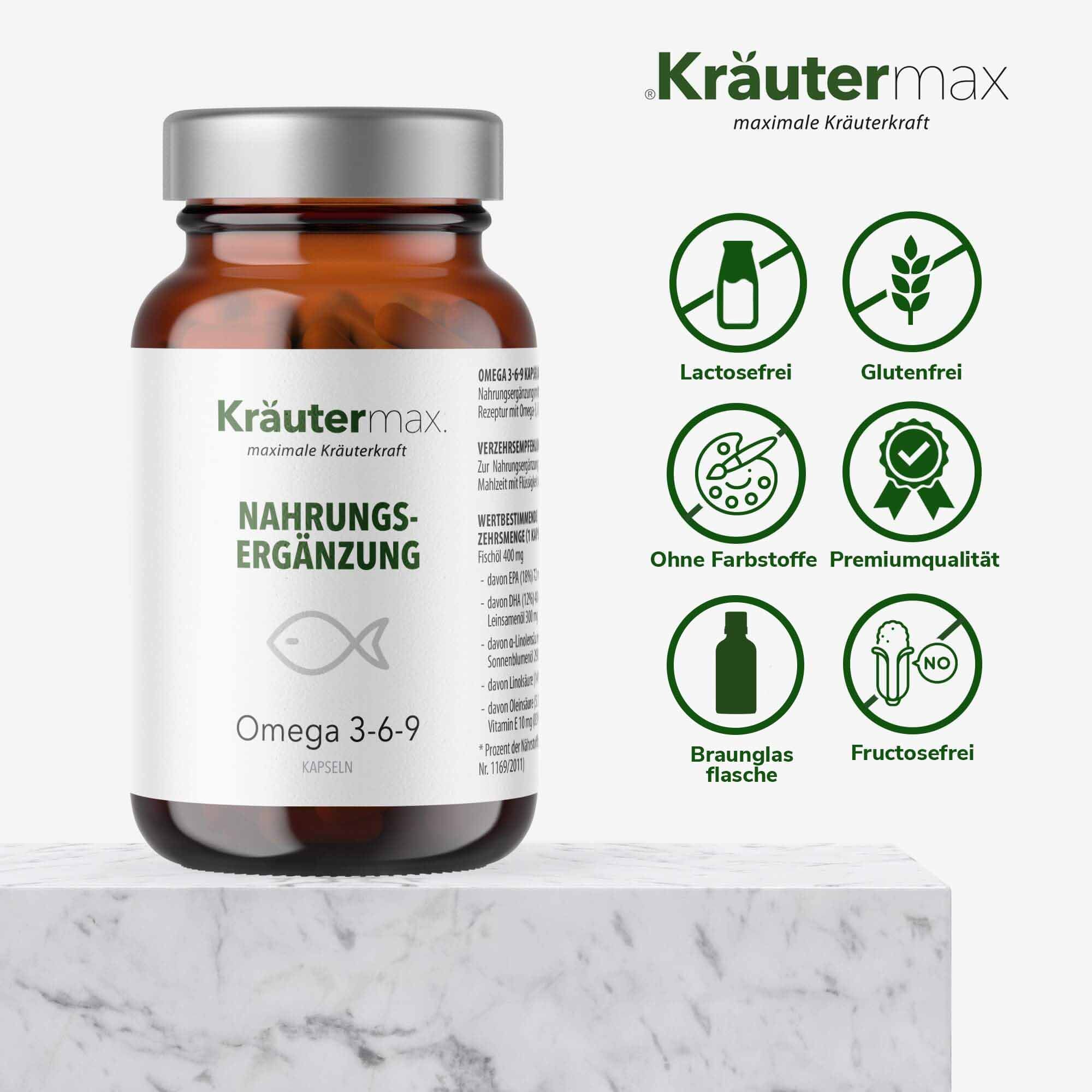 Kräutermax Omega 3 6 9 Kapseln