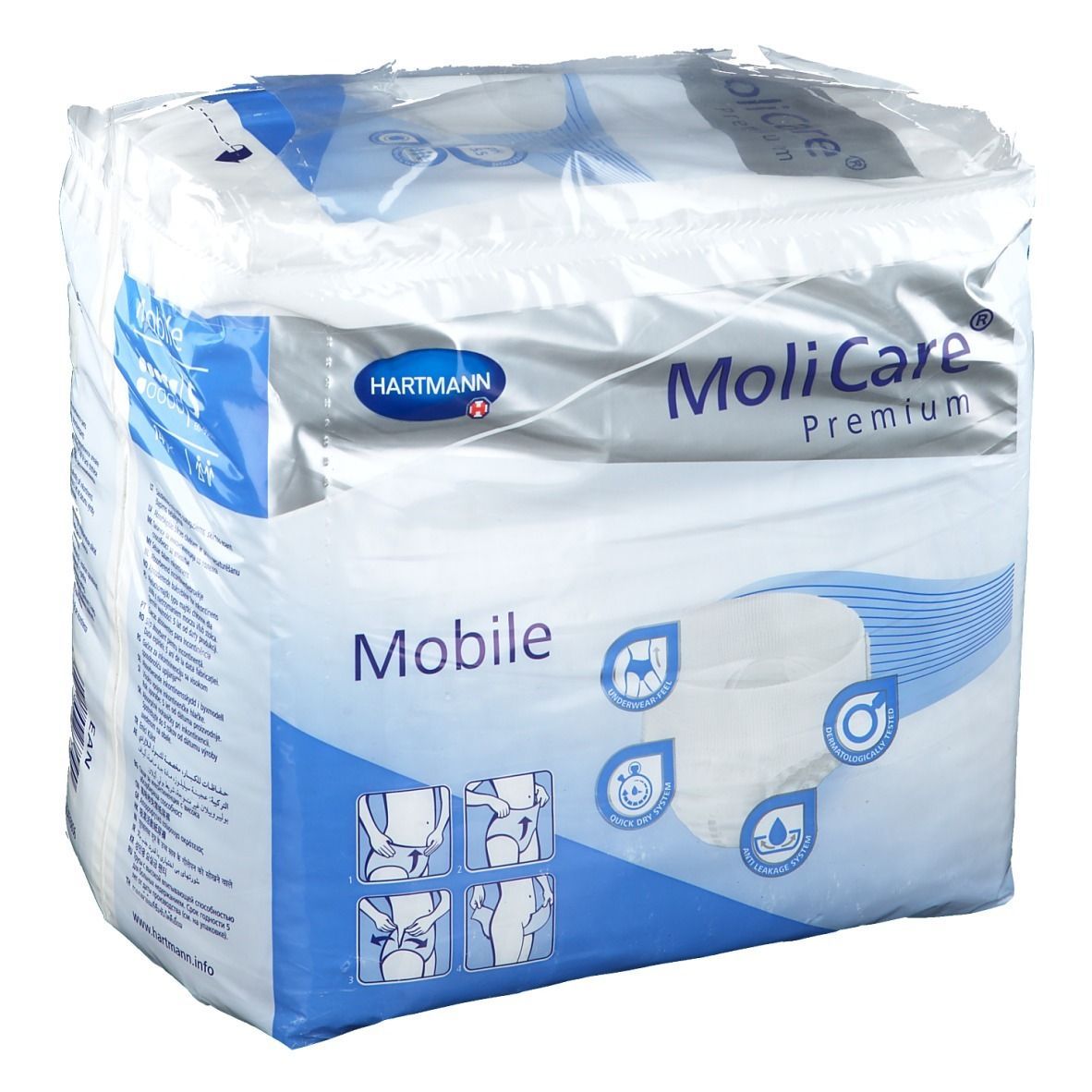 Molicare Premium Mobile 6 Tropfen Gr.S 14 St Binden