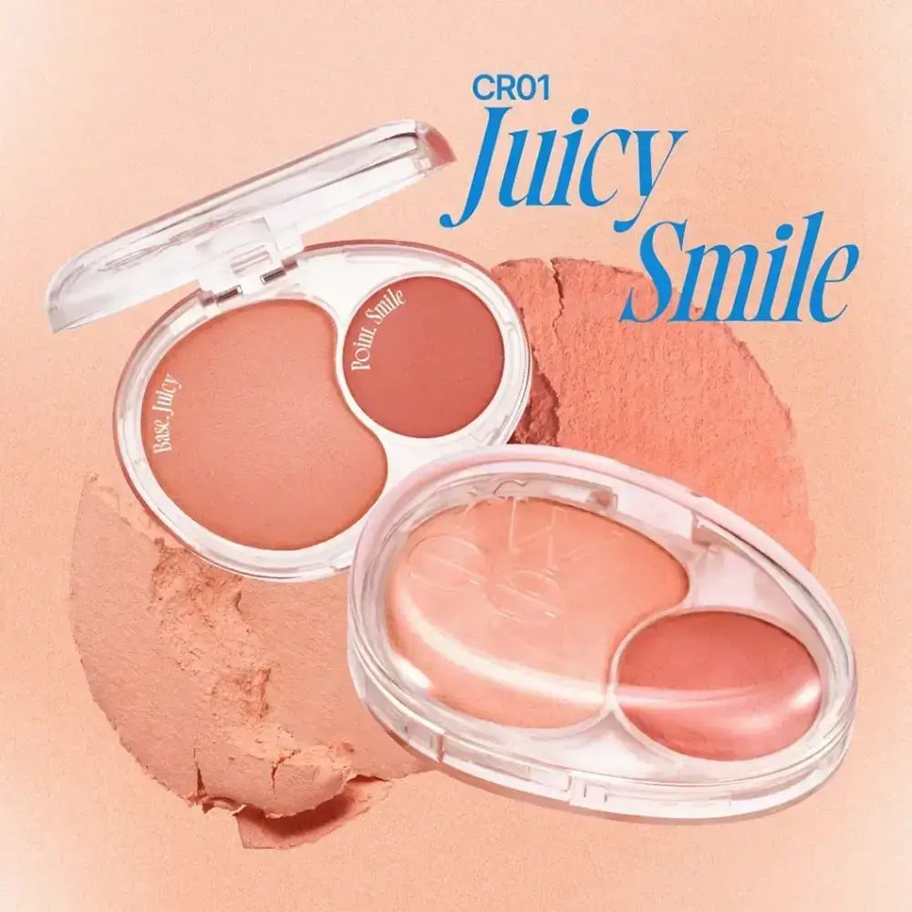 FWEE Mellow Dual Blusher CR01 Juicy Smile – Zweifarbiger Rouge