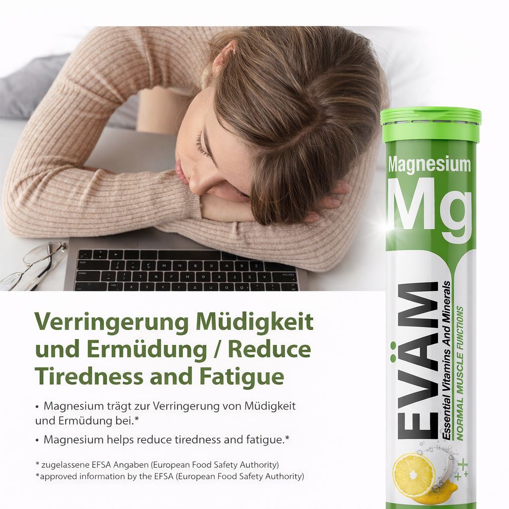 EVÄM Magnesium Brausetabletten - 5er Pack