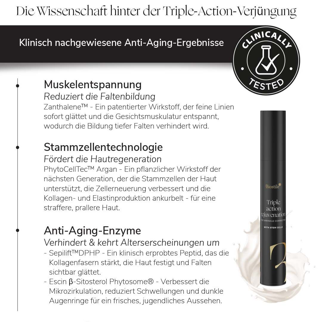 Biostile Triple action rejuvenation Augencreme