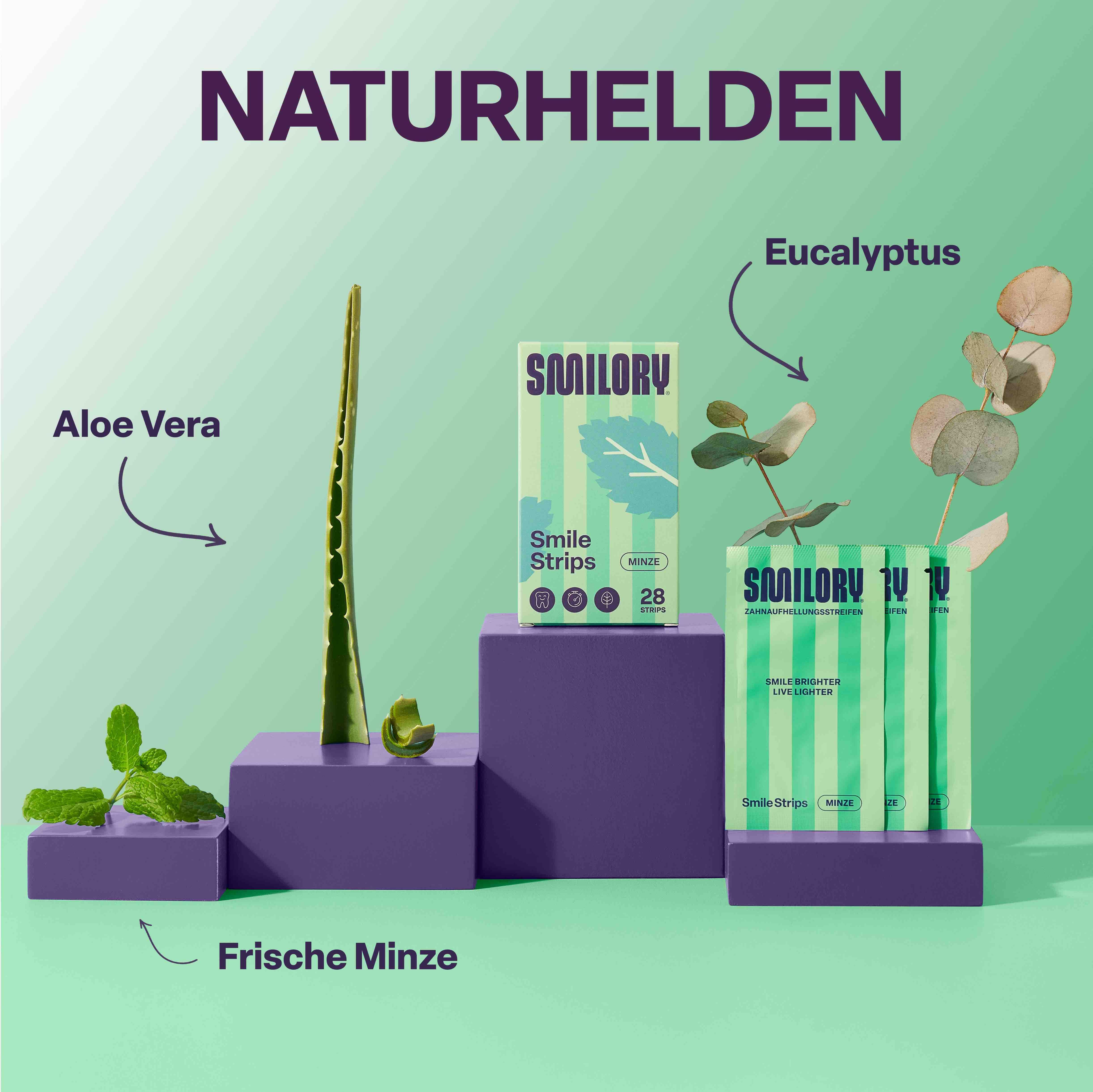 Smilory® Smile Strips - Zahnaufhellungsstreifen (Minze)