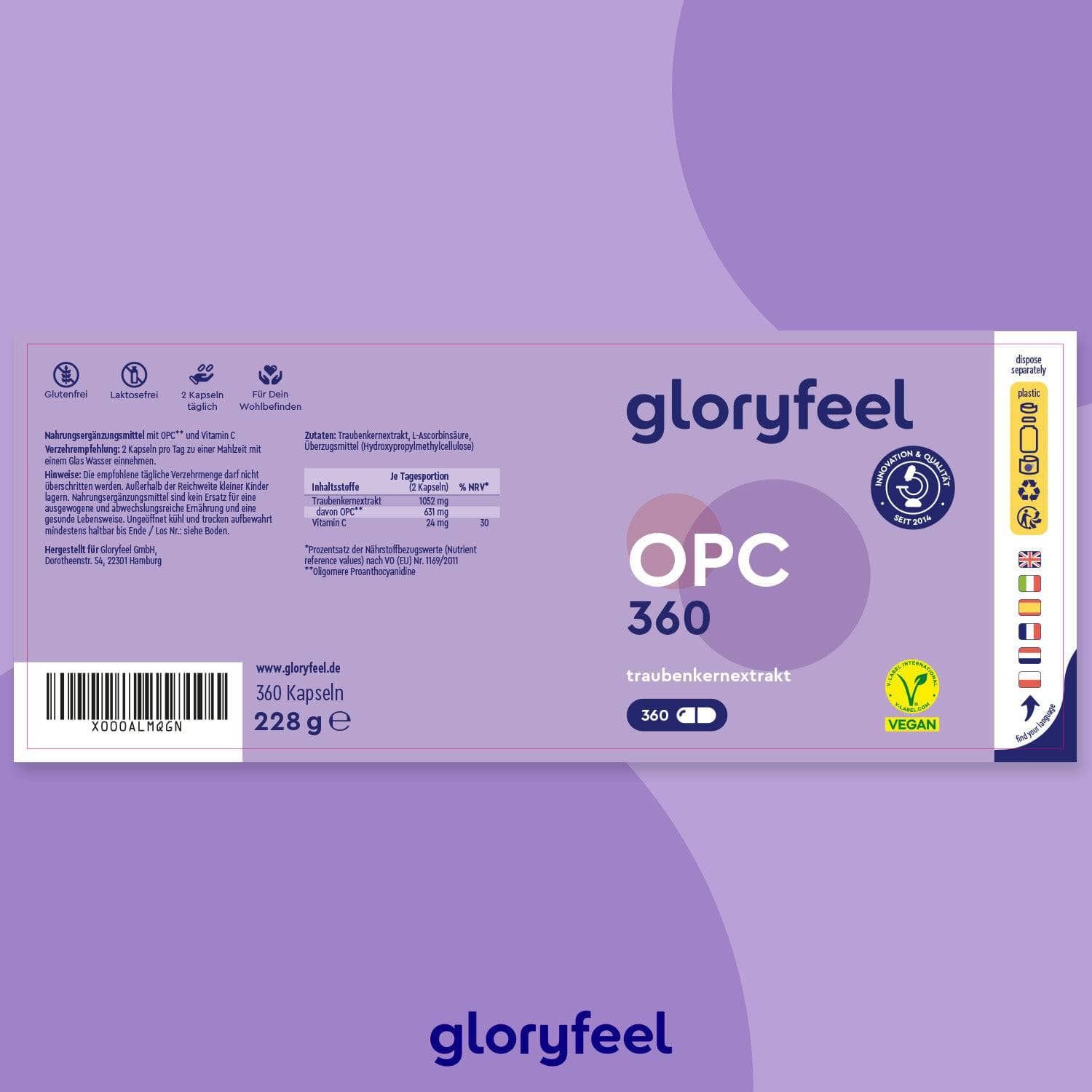 gloryfeel® OPC 360 Kapseln St