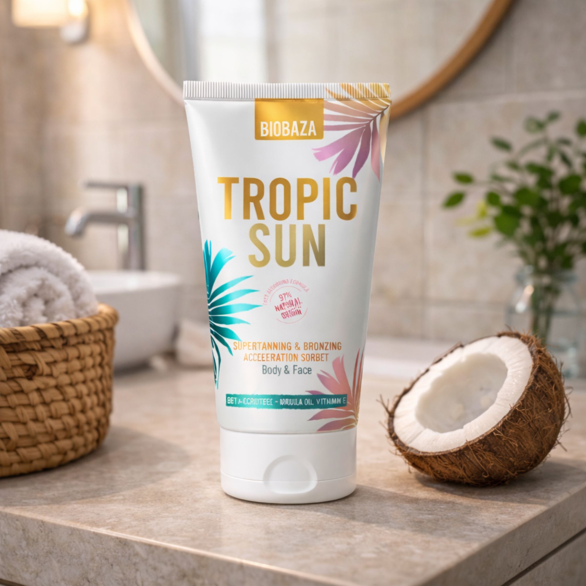 Biobaza Tropic Sun Bräunungscreme für einen natürlichen Teint