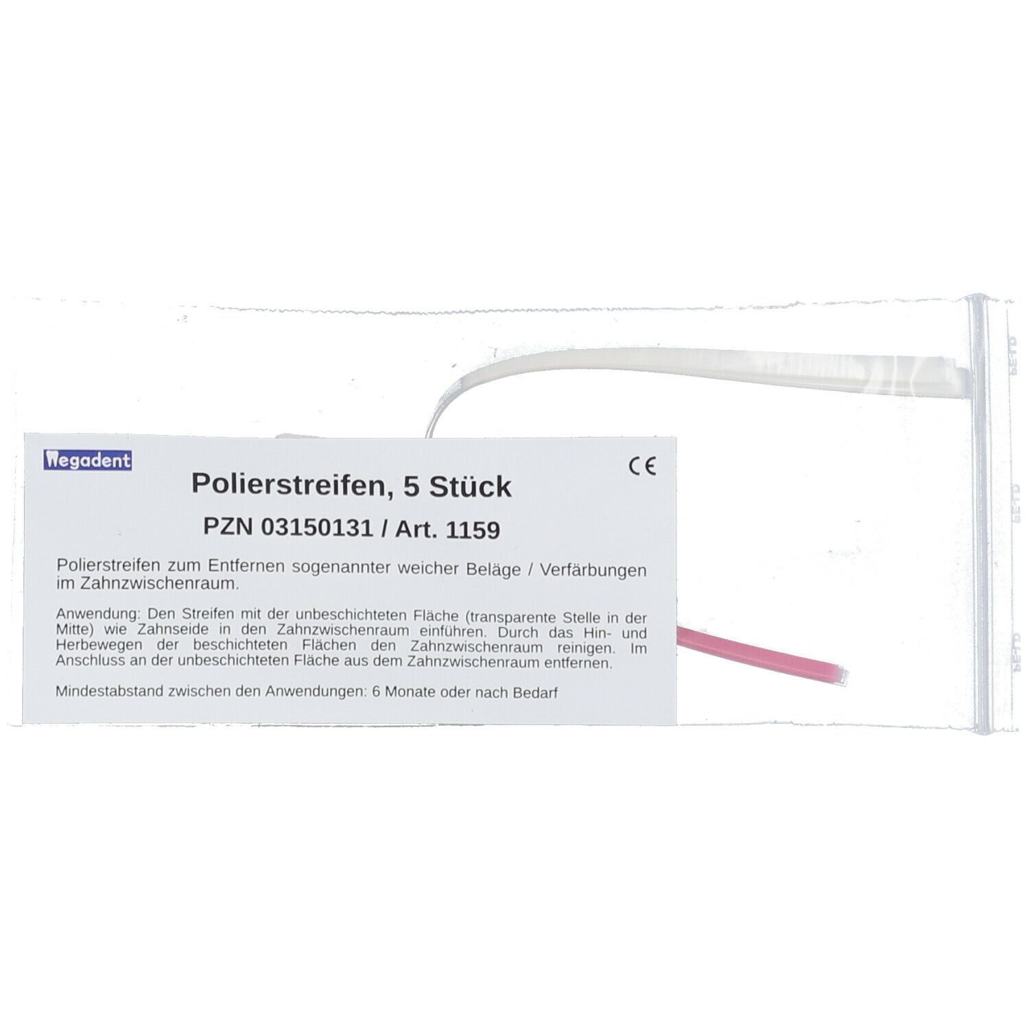 Bandes de polissage pour le nettoyage des espaces interdentaires