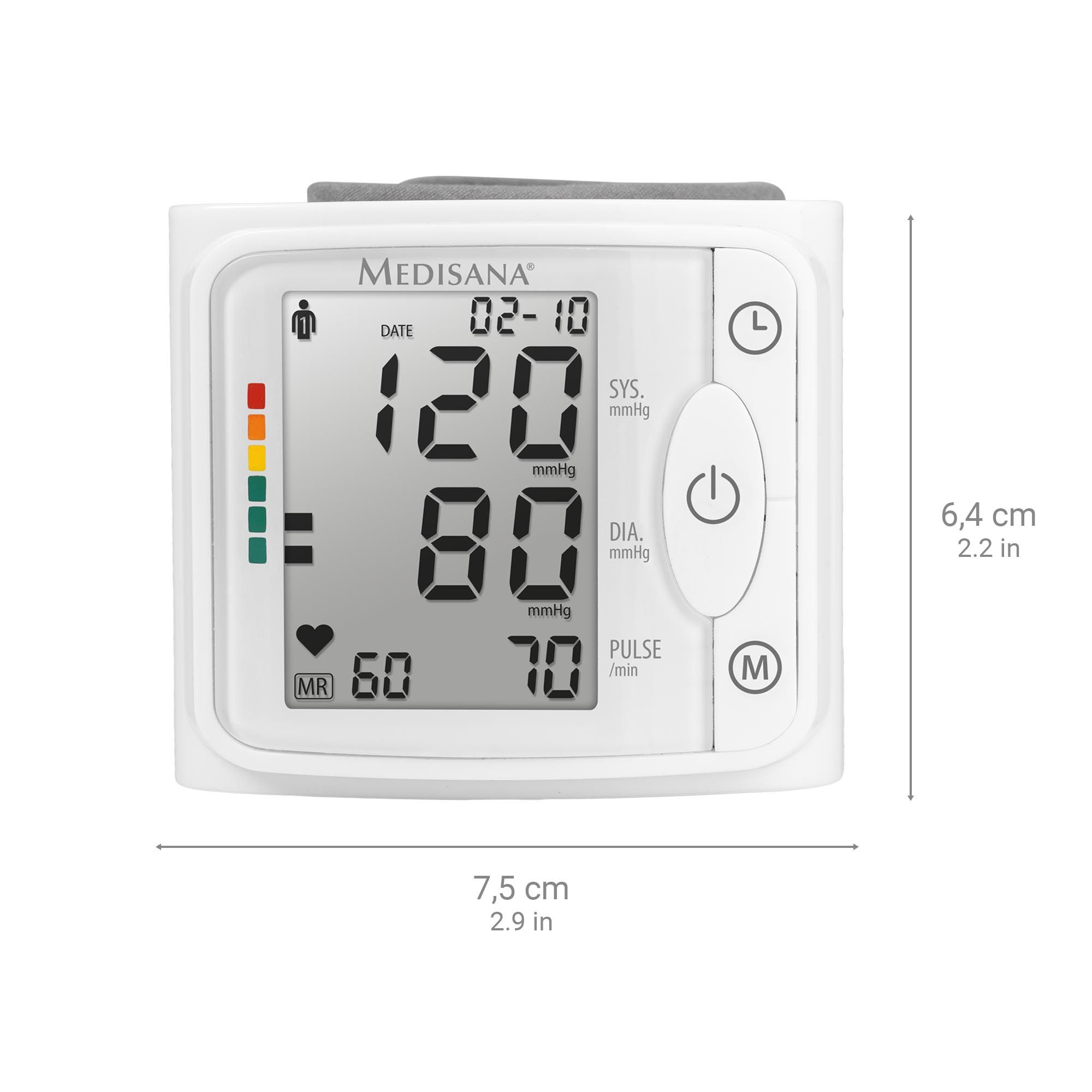 medisana BW 320 Handgelenk-Blutdruckmessgerät | Blutdruckmessung | Pulsmessung | Speicherfunktion