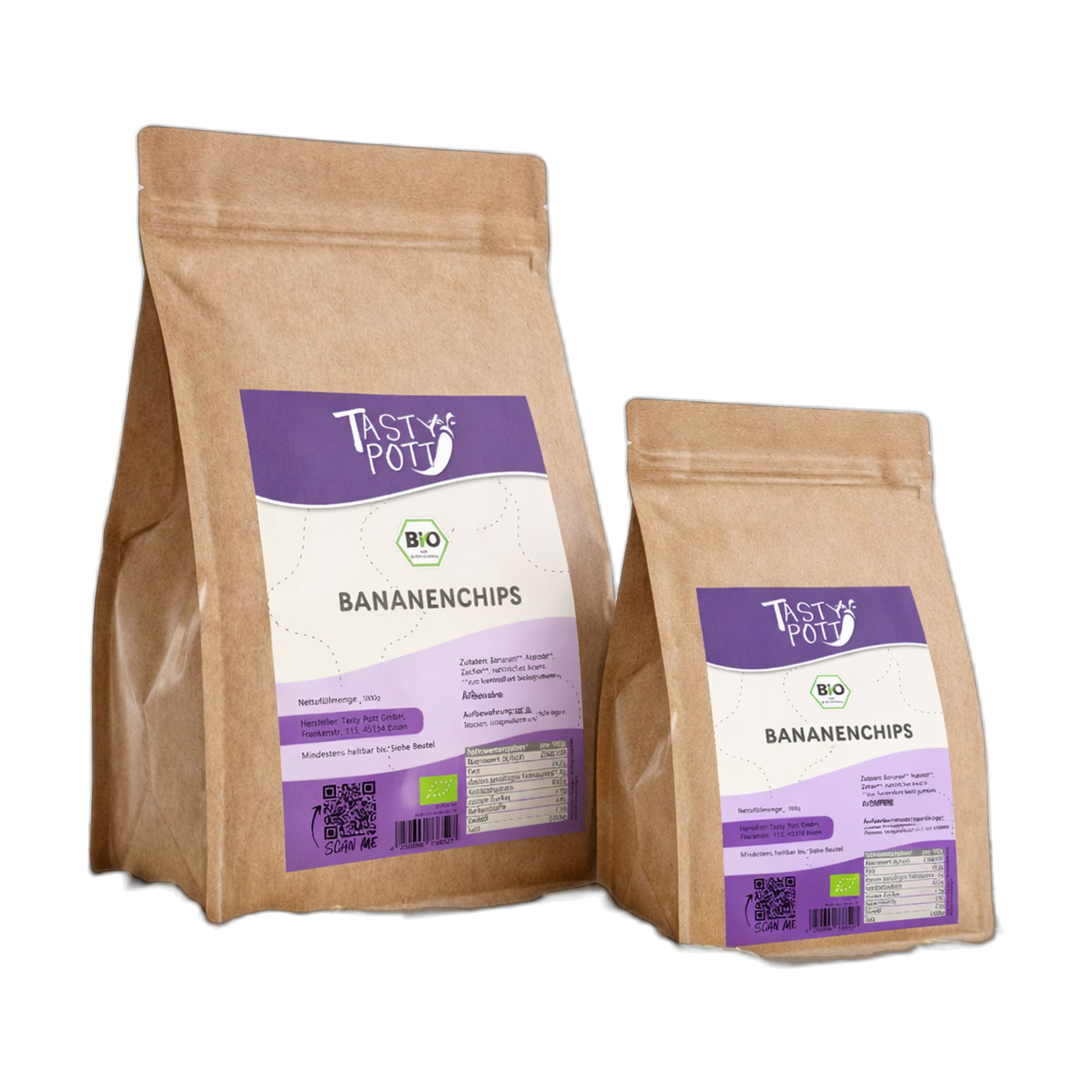 Tasty-Pott Tasty Pott Bio Bananenchips 1000 g
