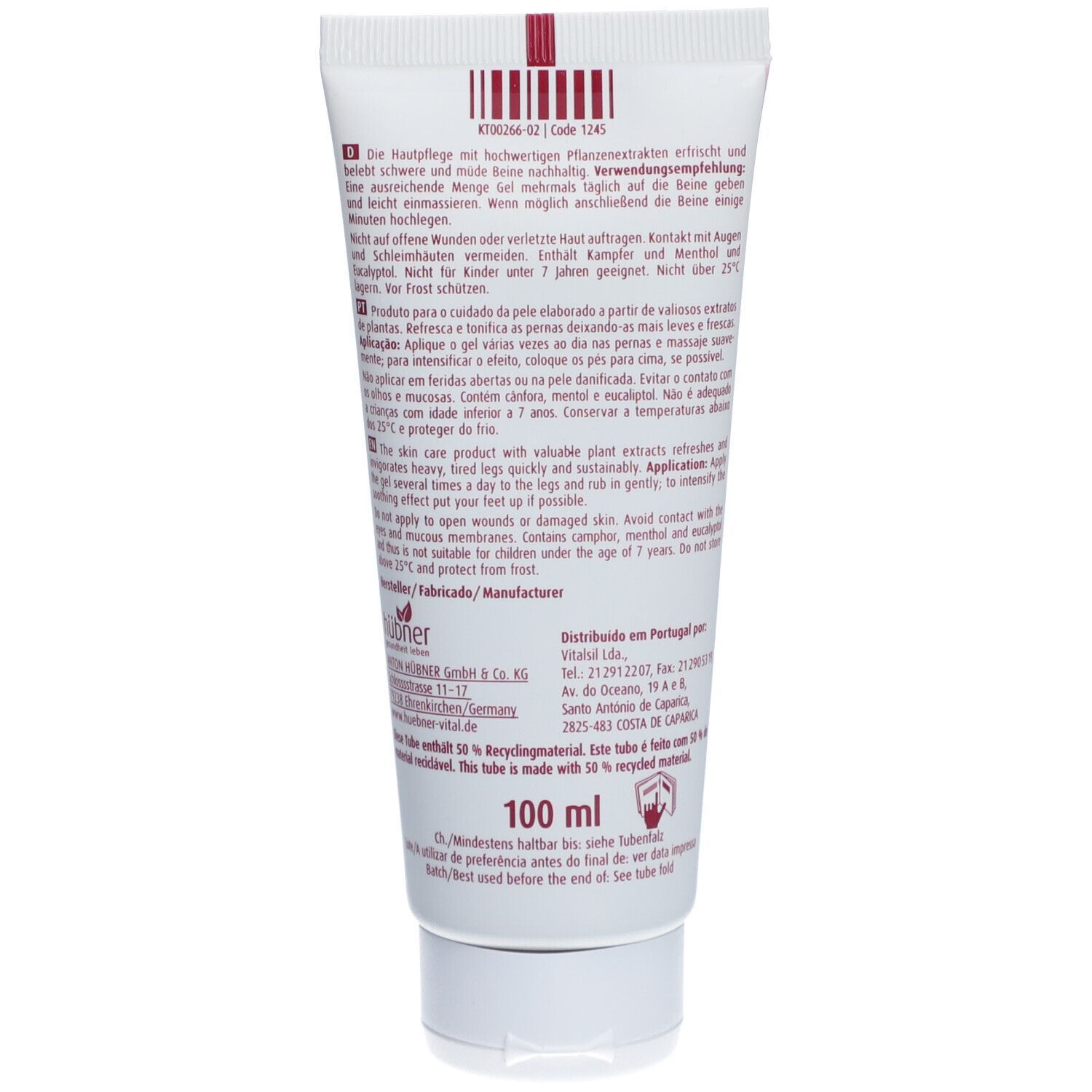 Hubner benenkracht gel 100ml 100 ml Gel