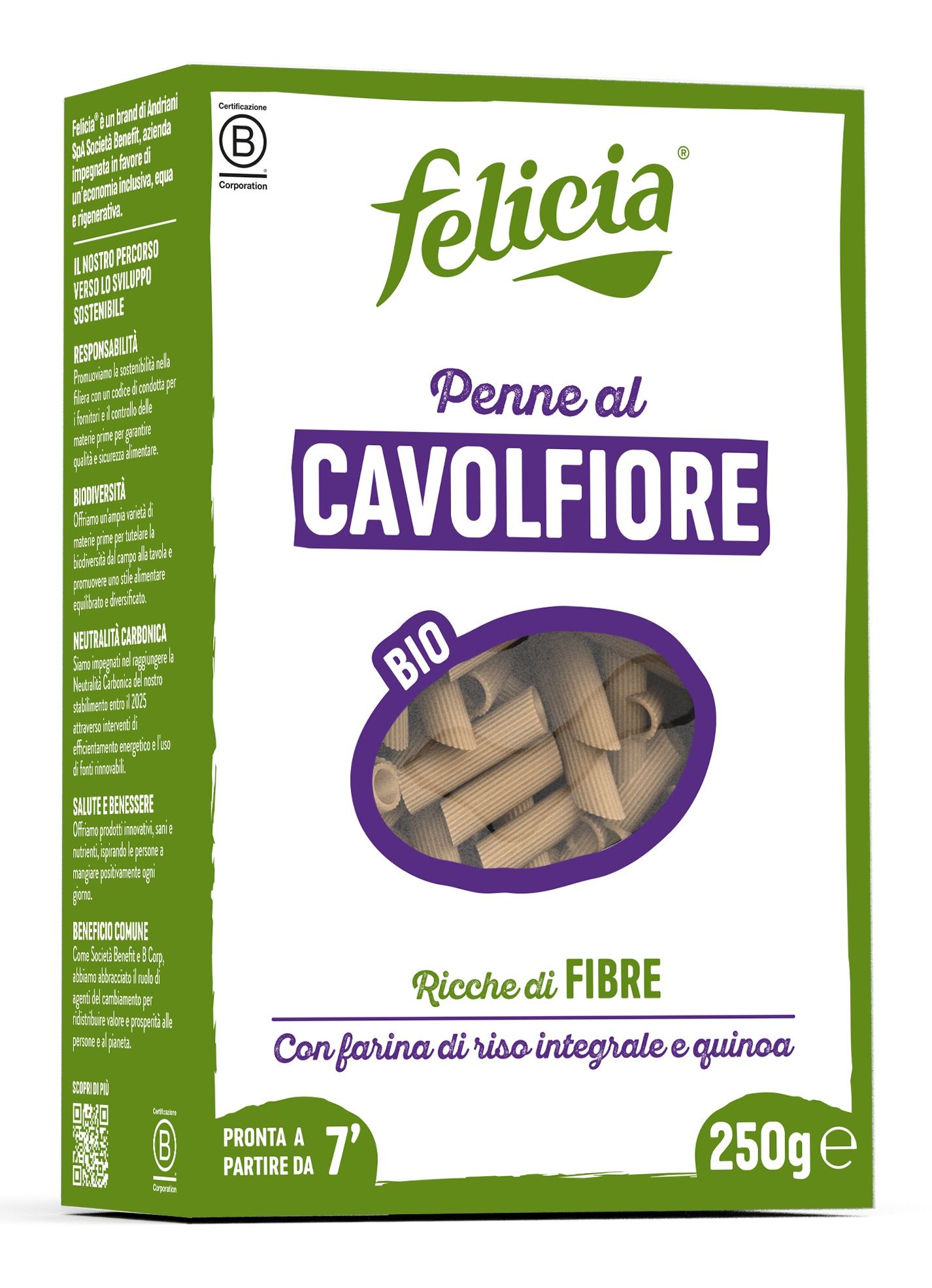 Penne al Cavolfiore Senza Glutine - Felicia