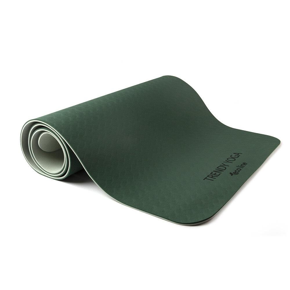 yogabox Eco Yogamatte TPE 2-farbig - olive / mint 180 x 60 0,6 cm 1 St